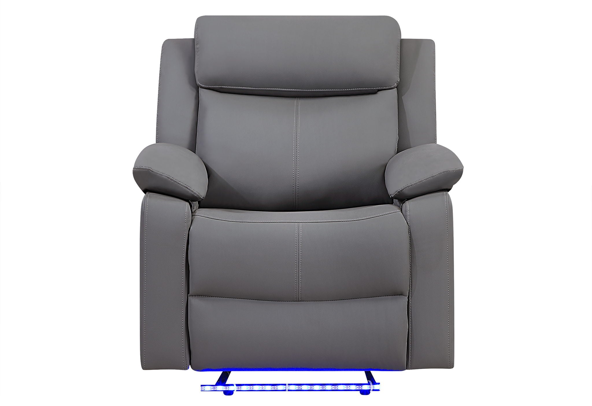 U6026 - Glider Recliner With LED - Gray