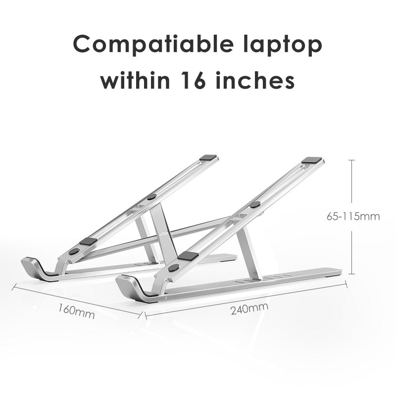 Laptop Stand for MacBook Pro Notebook Stand Foldable Aluminium Alloy Tablet Stand Bracket Laptop Holder for Notebook