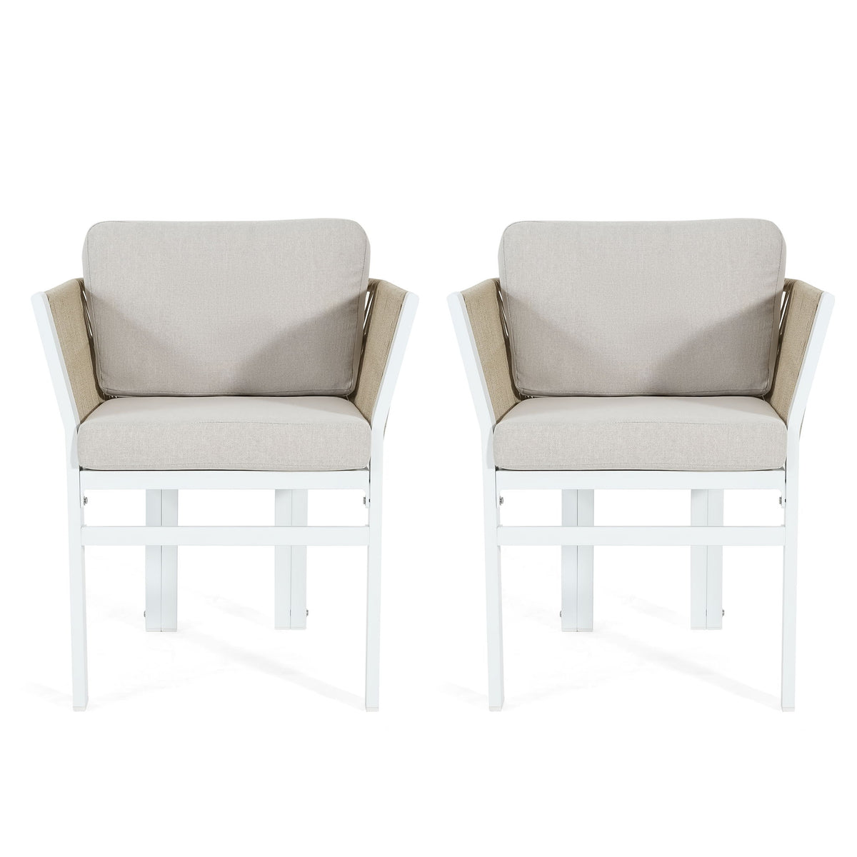 Outdoor Dining Chair, All-Weather Patio Seating For Backyard (Set of 2)