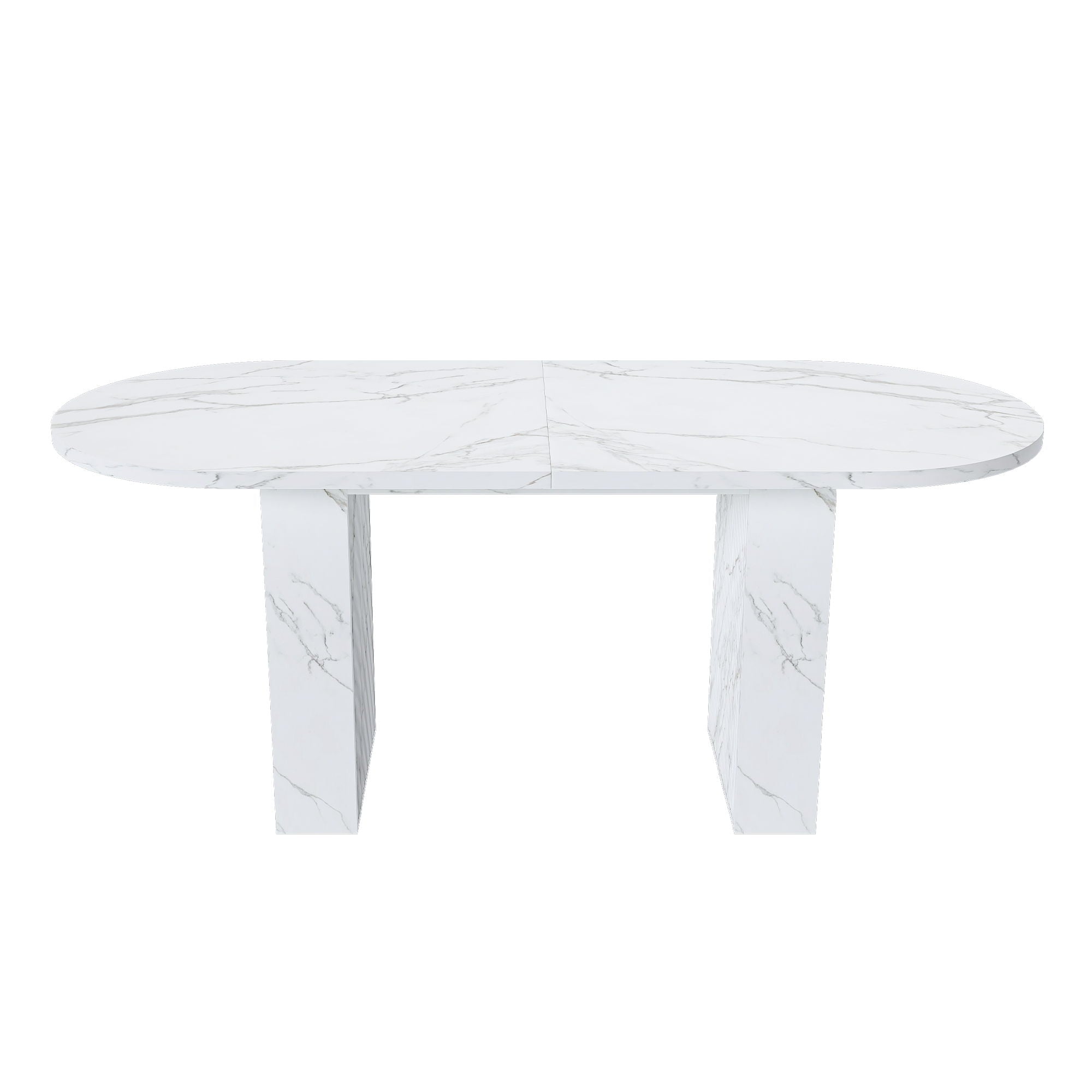 Oval Dining Table - White