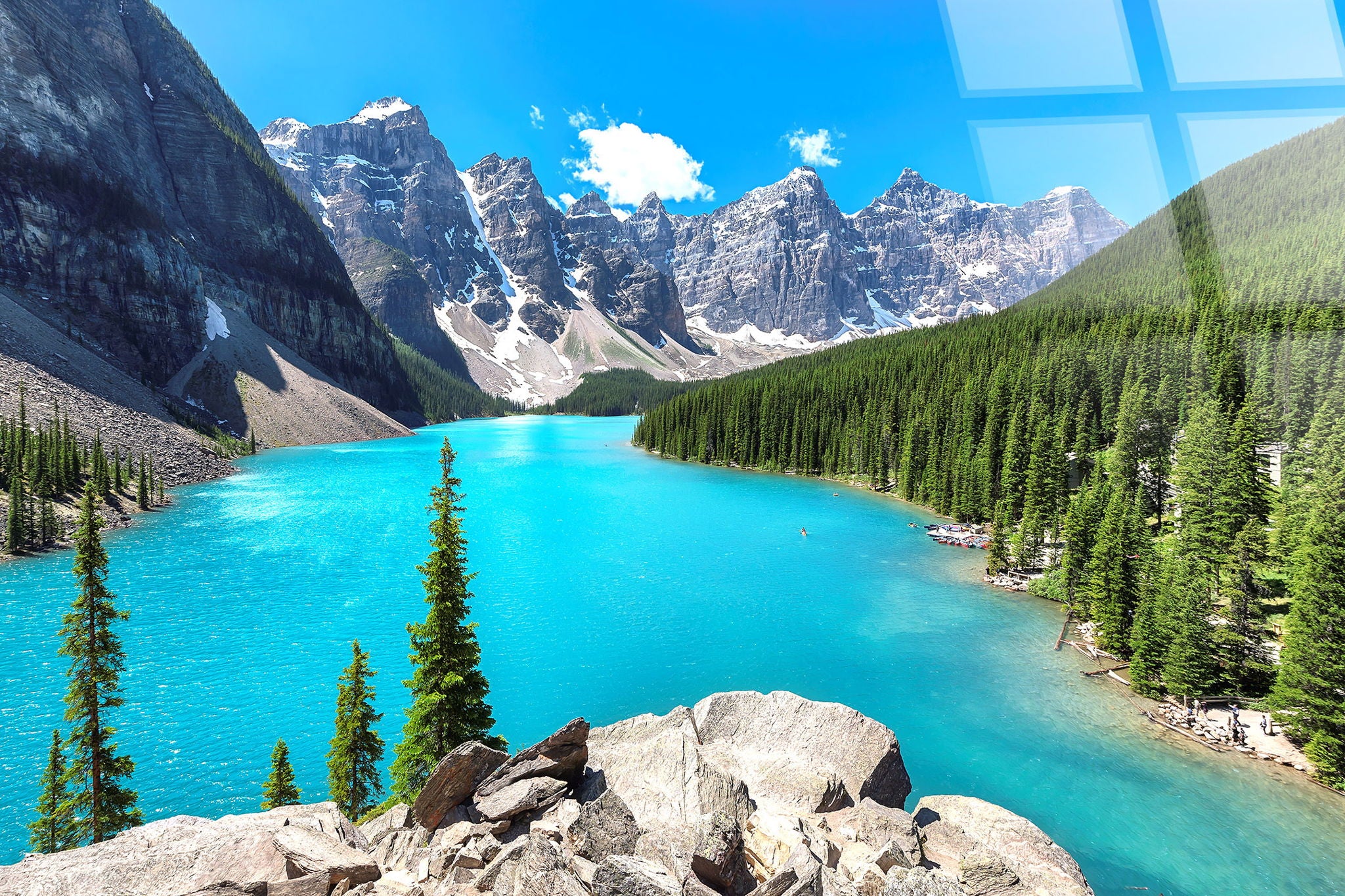 Moraine Vista Tempered Glass - Blue / Green