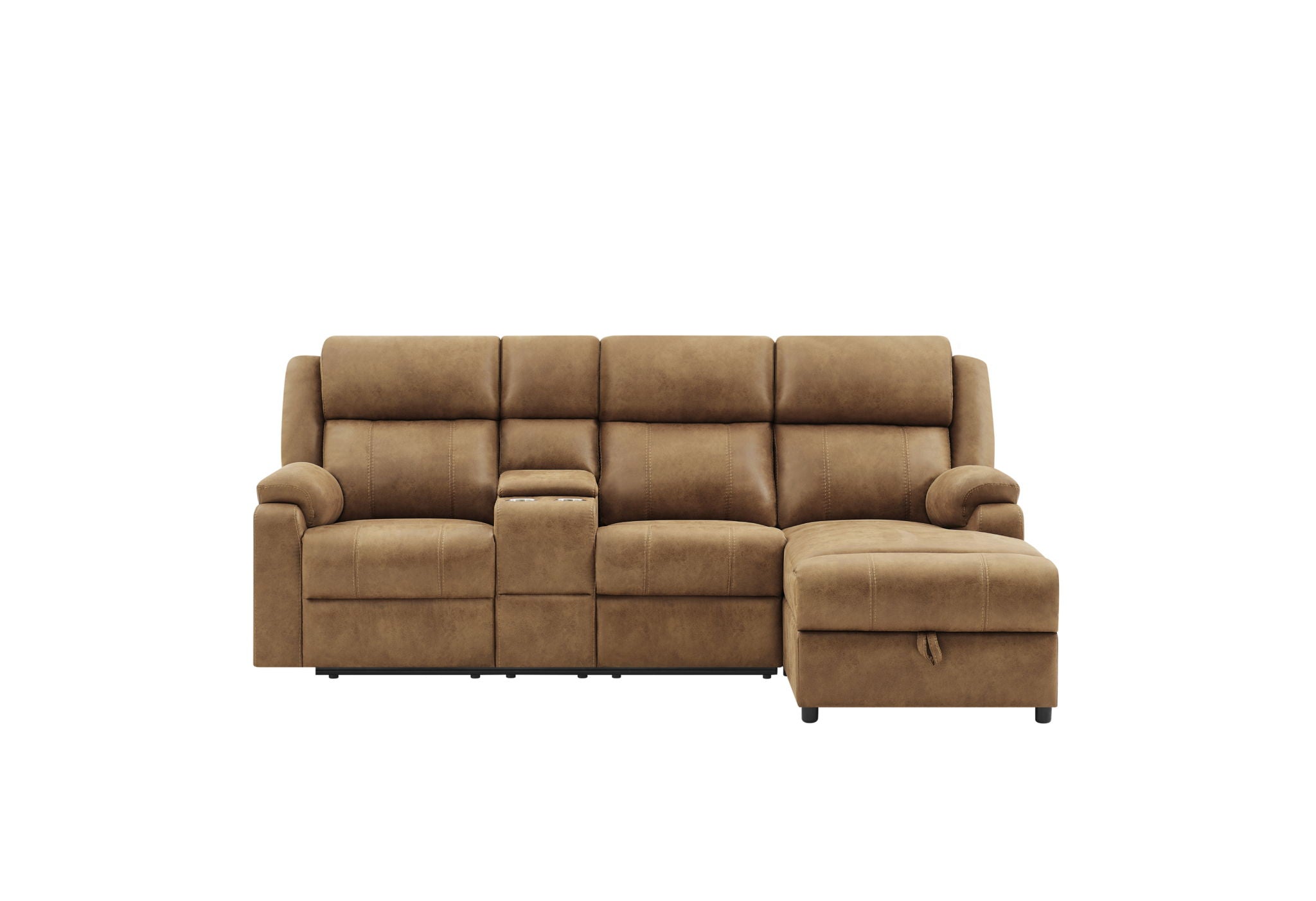 U6980 - RAF Push Back Reclining Chaise - Brown