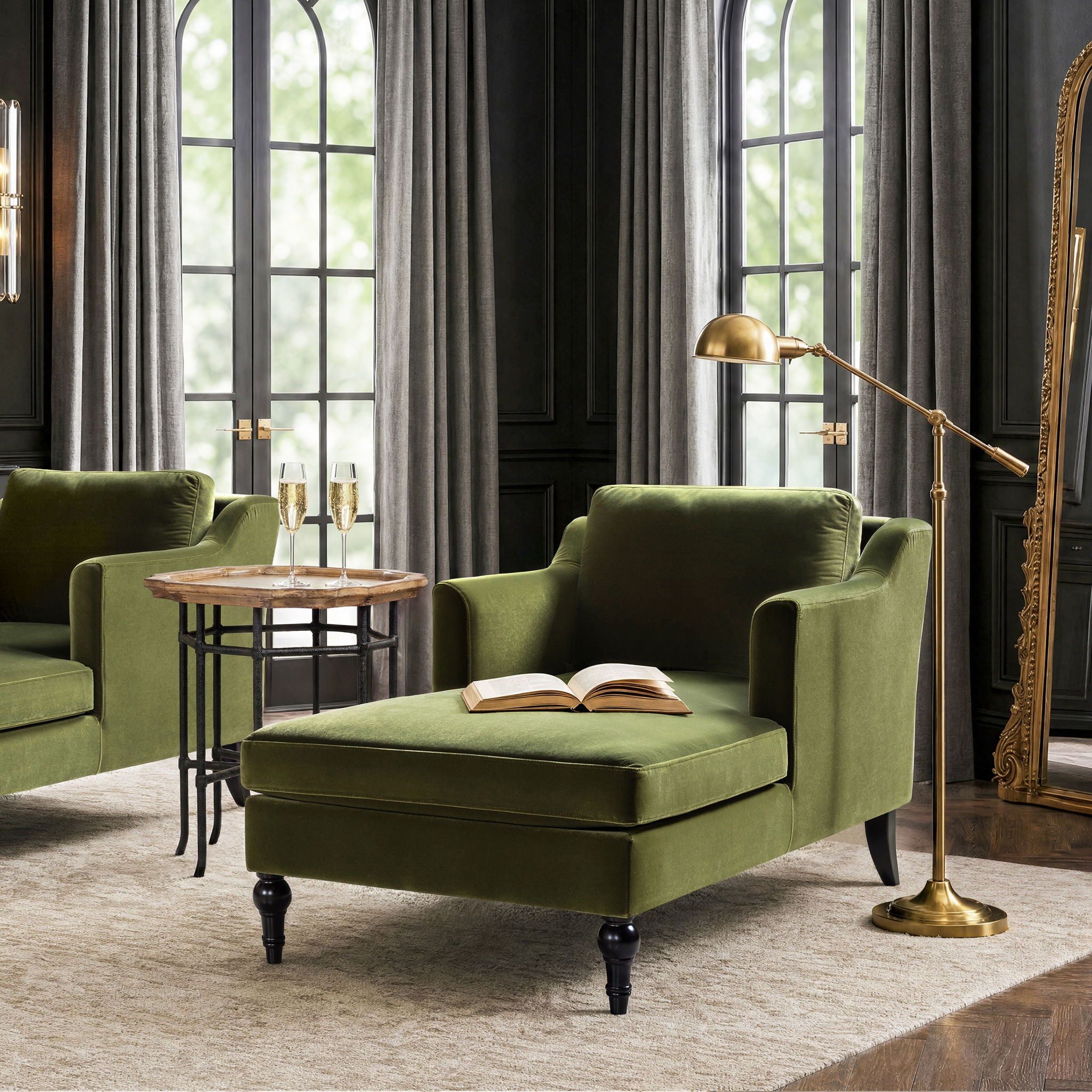 Josephine - Upholstered Chaise Lounge
