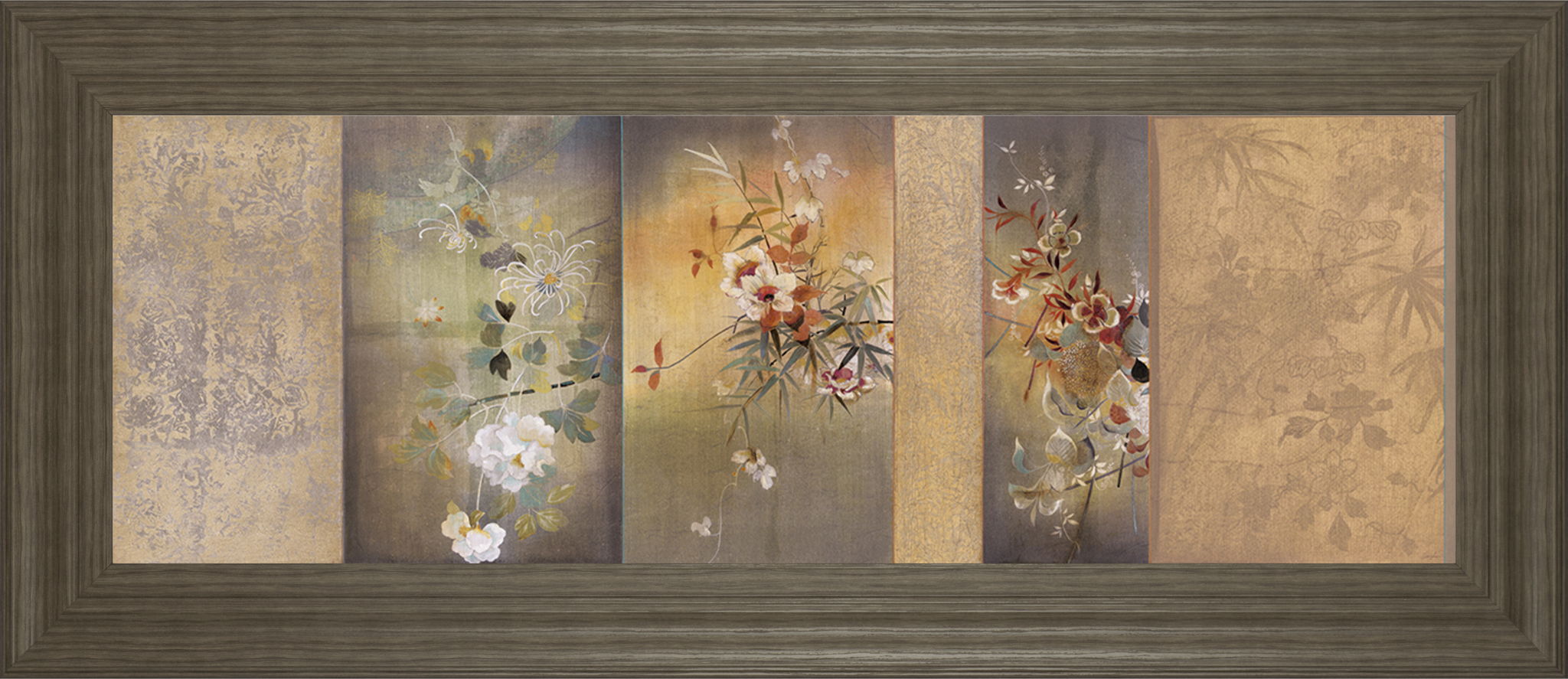 Tea Garden I By Douglas - Framed Print Wall Art - Beige