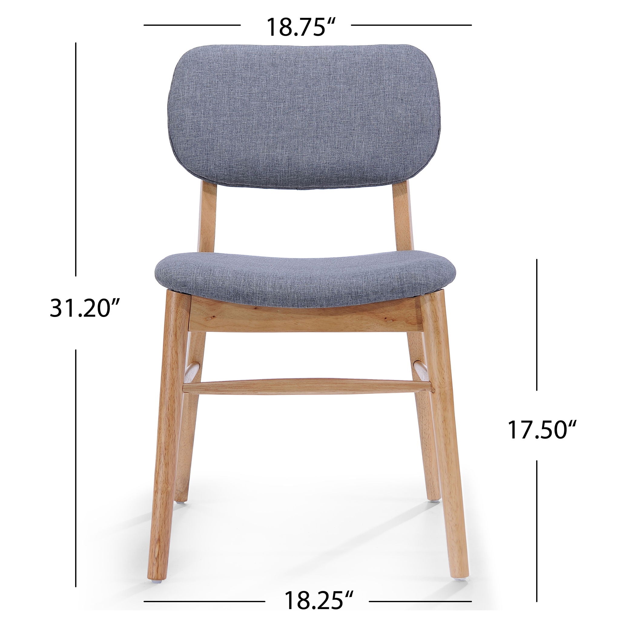 Dining Chair (Set of 2) - Natural / Gray