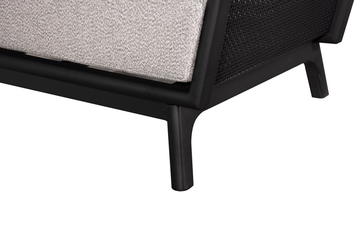 Chair With Armrests (Set of 2) - Black / Black Multi