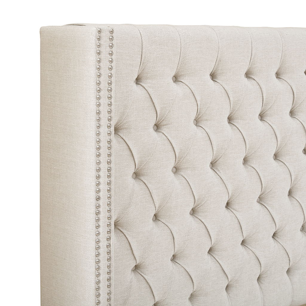 Amelia - King Upholstery Headborad - Cream