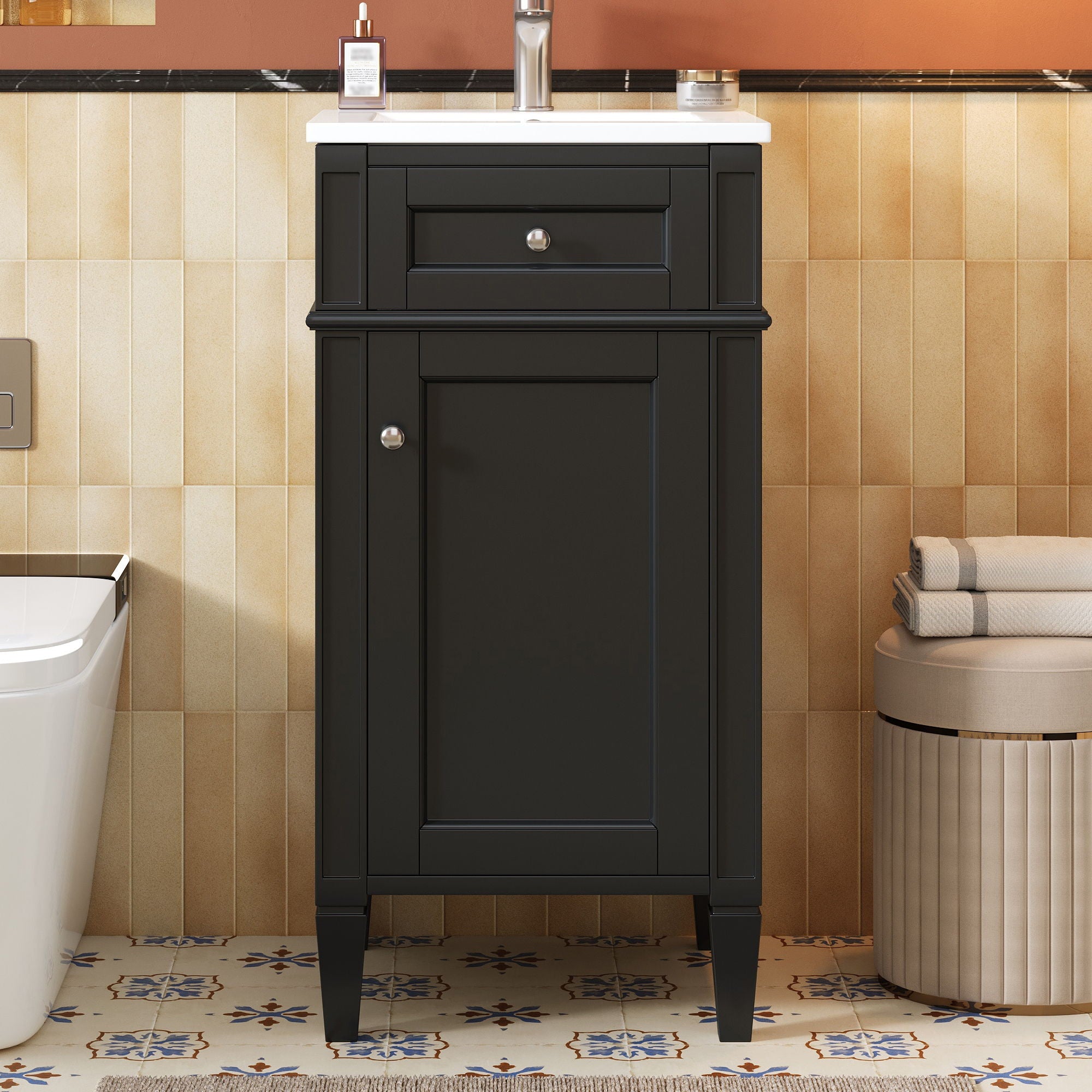 French Style Bathroom Vanity With Sink