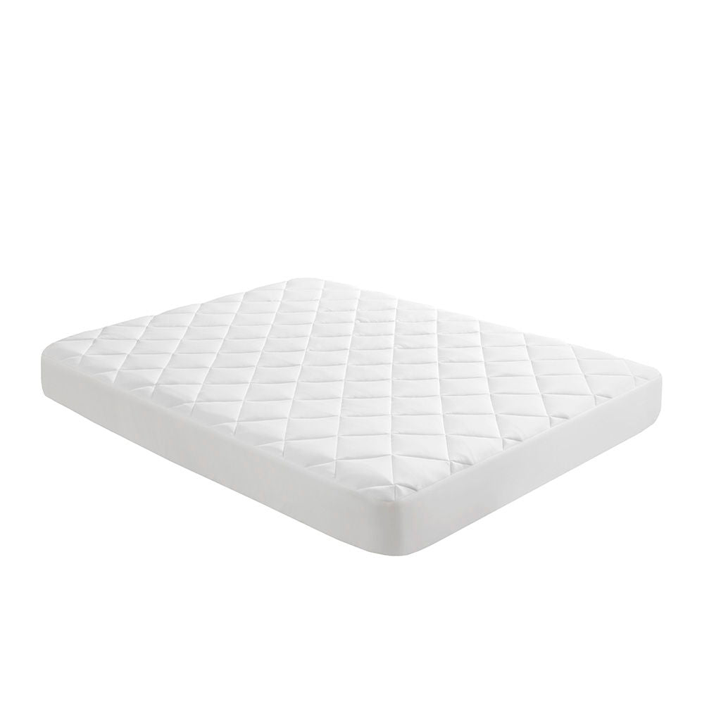 Cooling Touch - Overfilled Deep Pocket Queen Mattress Pad - White
