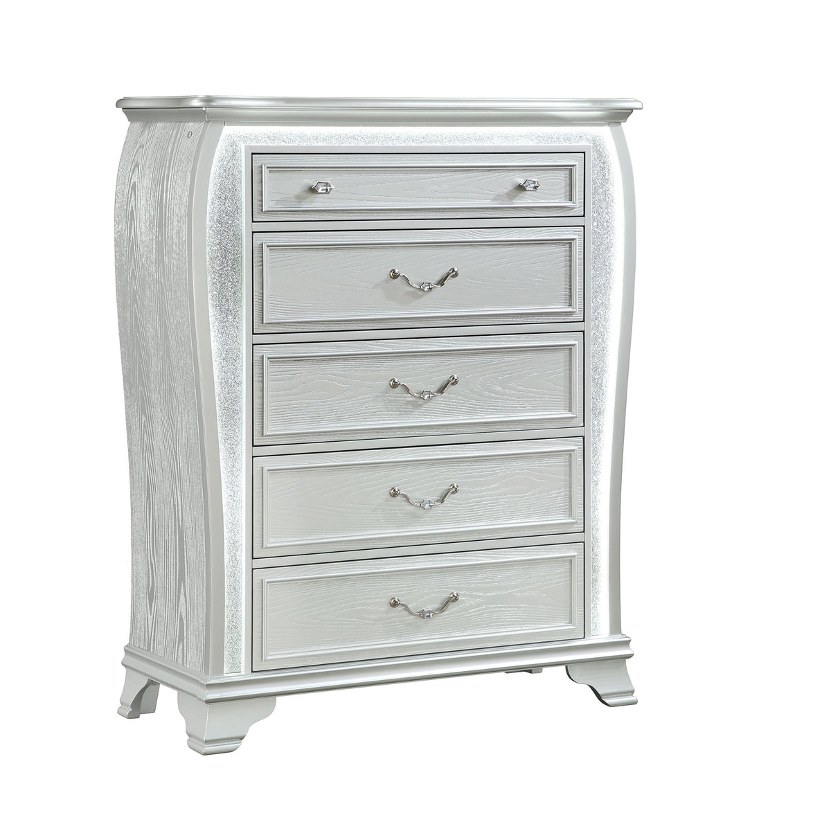 Aurelia - Chest & LED Lighting - Silver