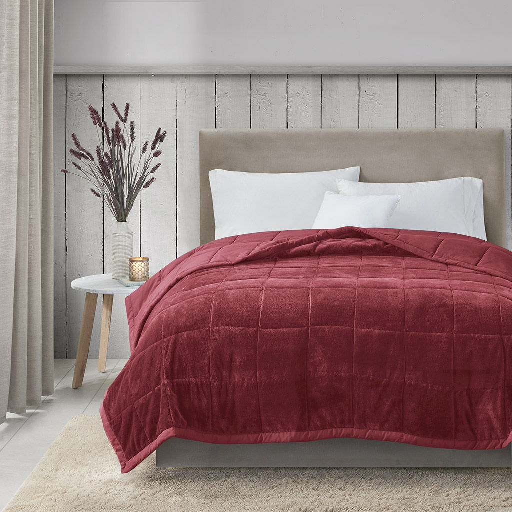 Coleman - Reversible HeiQ Smart Temperature Down Alternative Blanket - Red