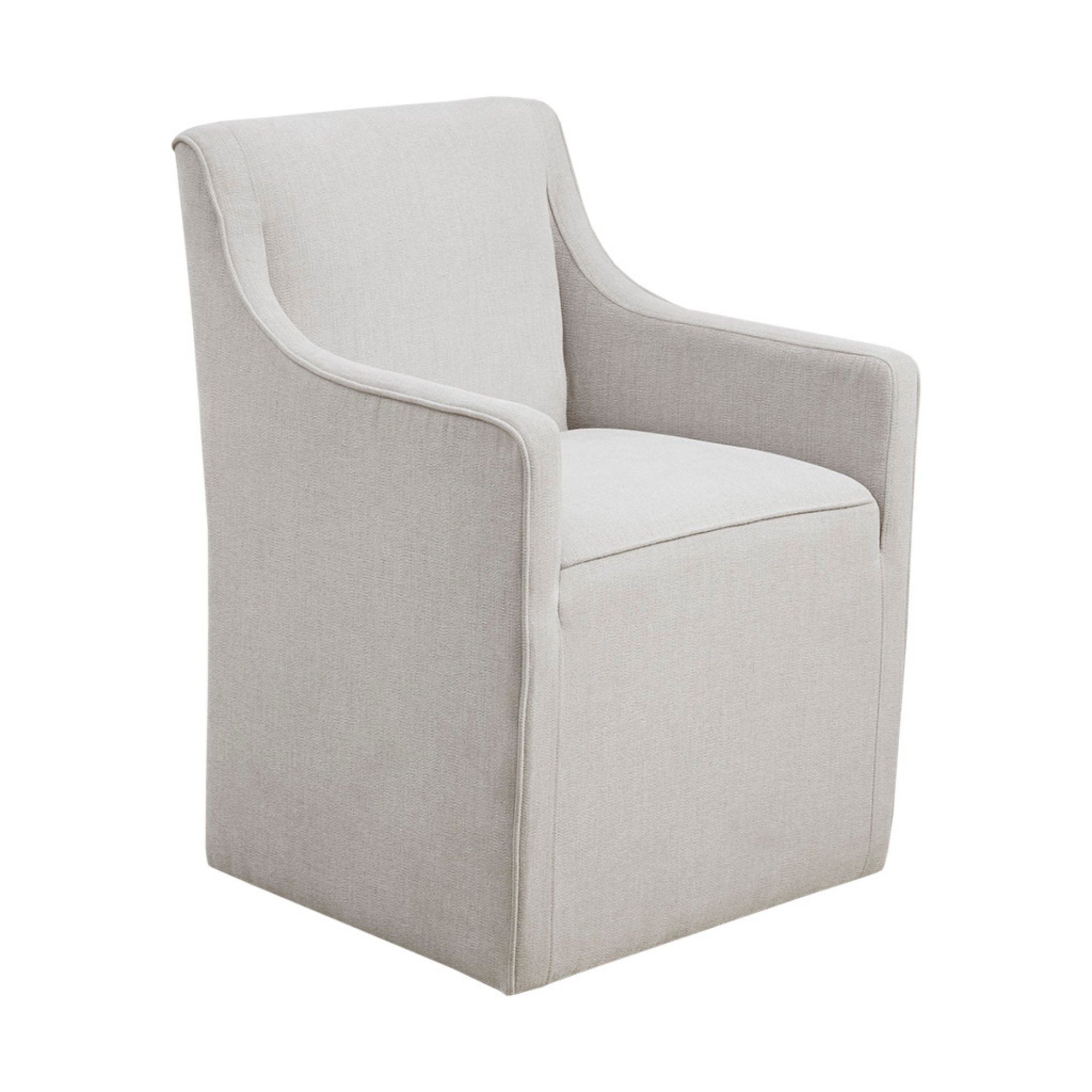 Traditional Skirted Dining Arm Chair