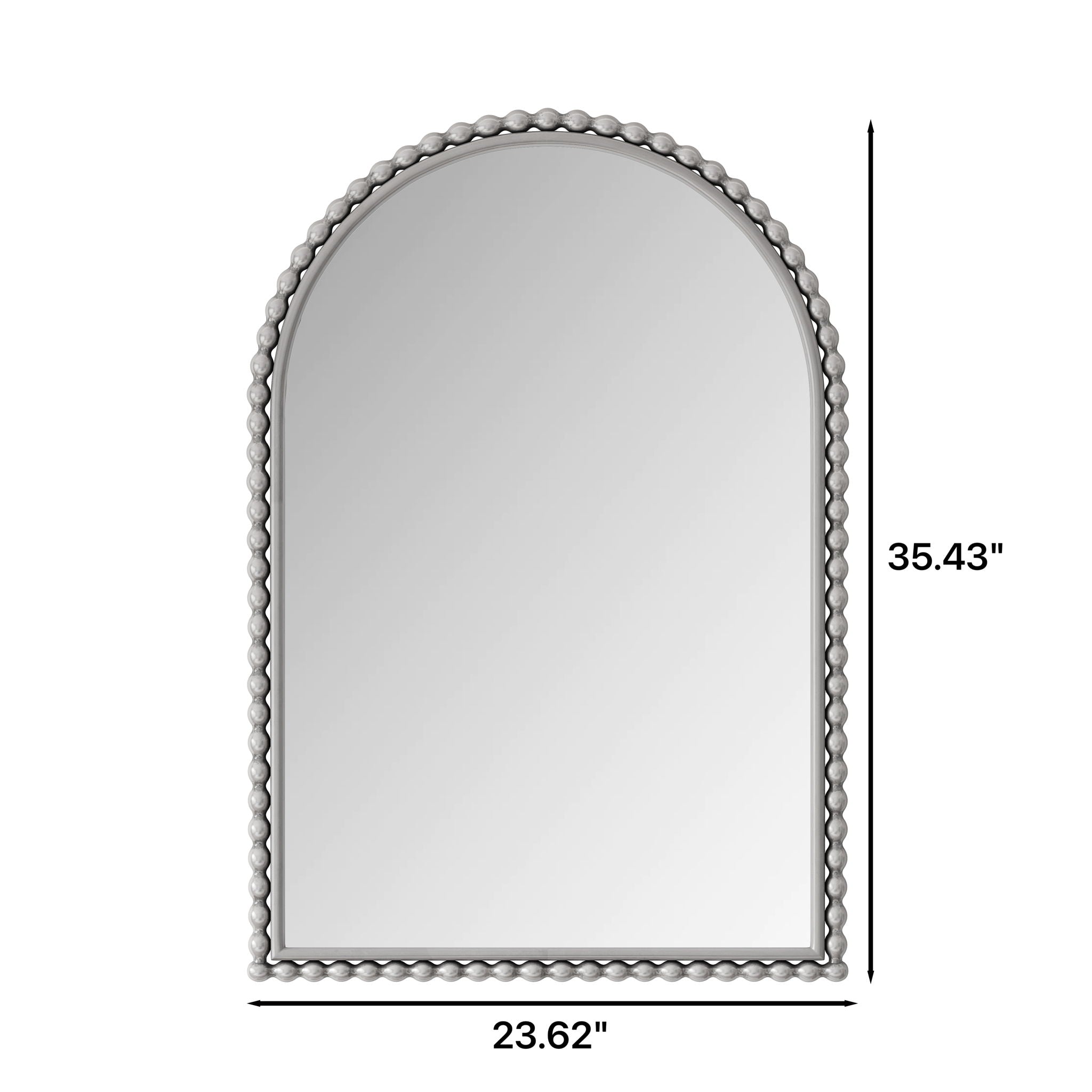 Vintage Iron Art Arch Mirror, Wall Hanging Or Table Display