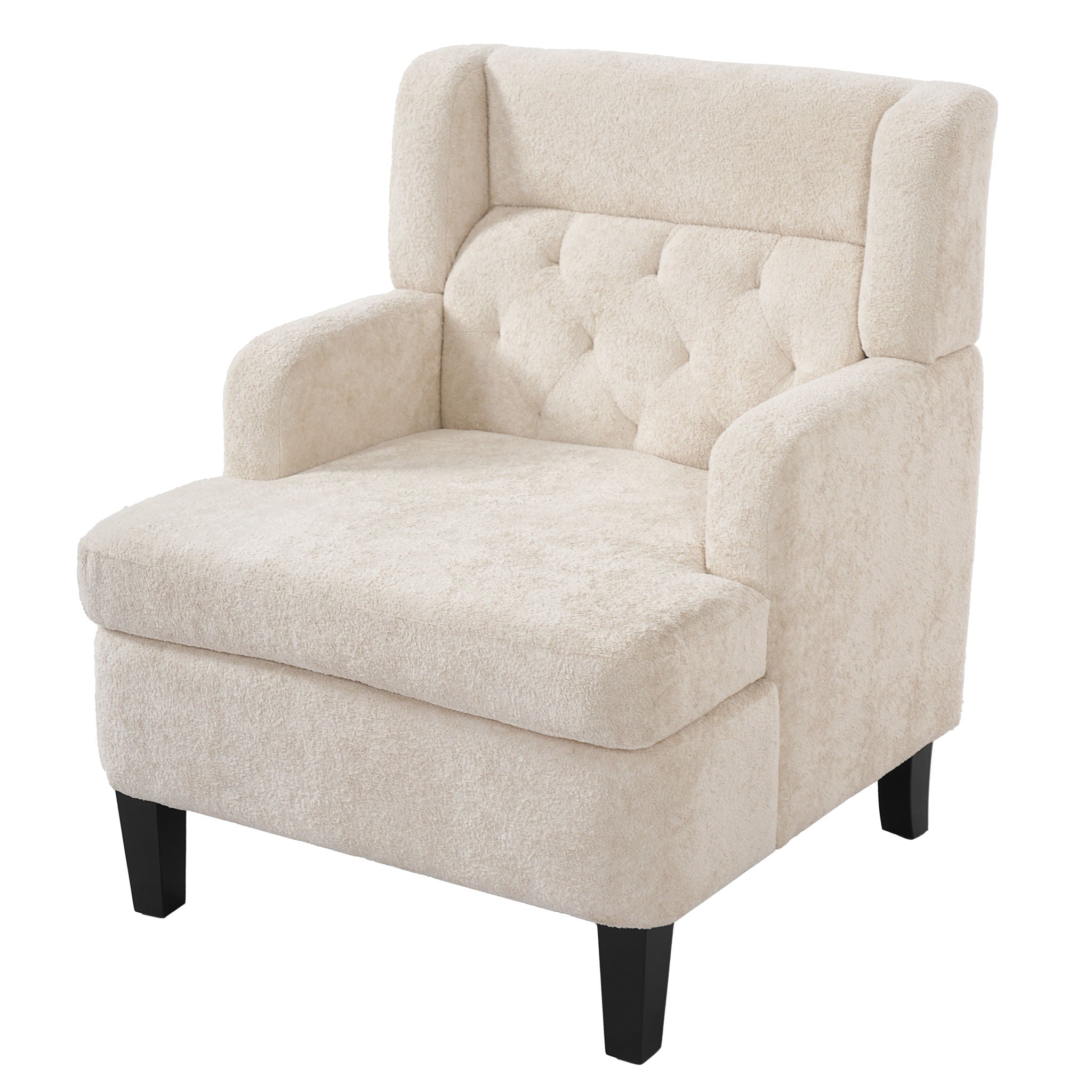 Modern Tufted Upholstered Accent Chair For Living Room