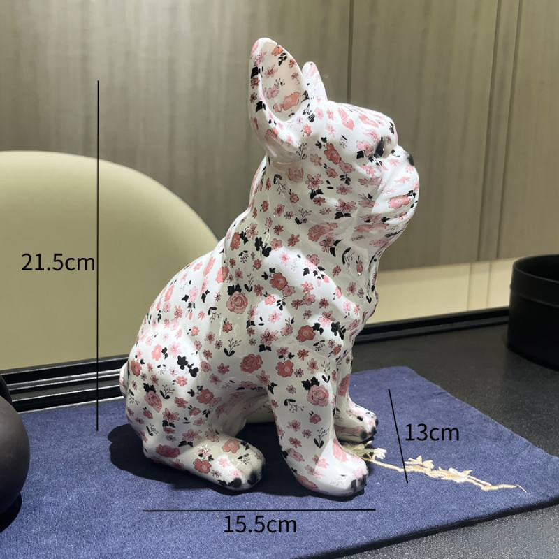 New Colorful Dog Decoration Home Office Decoration porch Wine Cabinet Resin Crafts Decoration