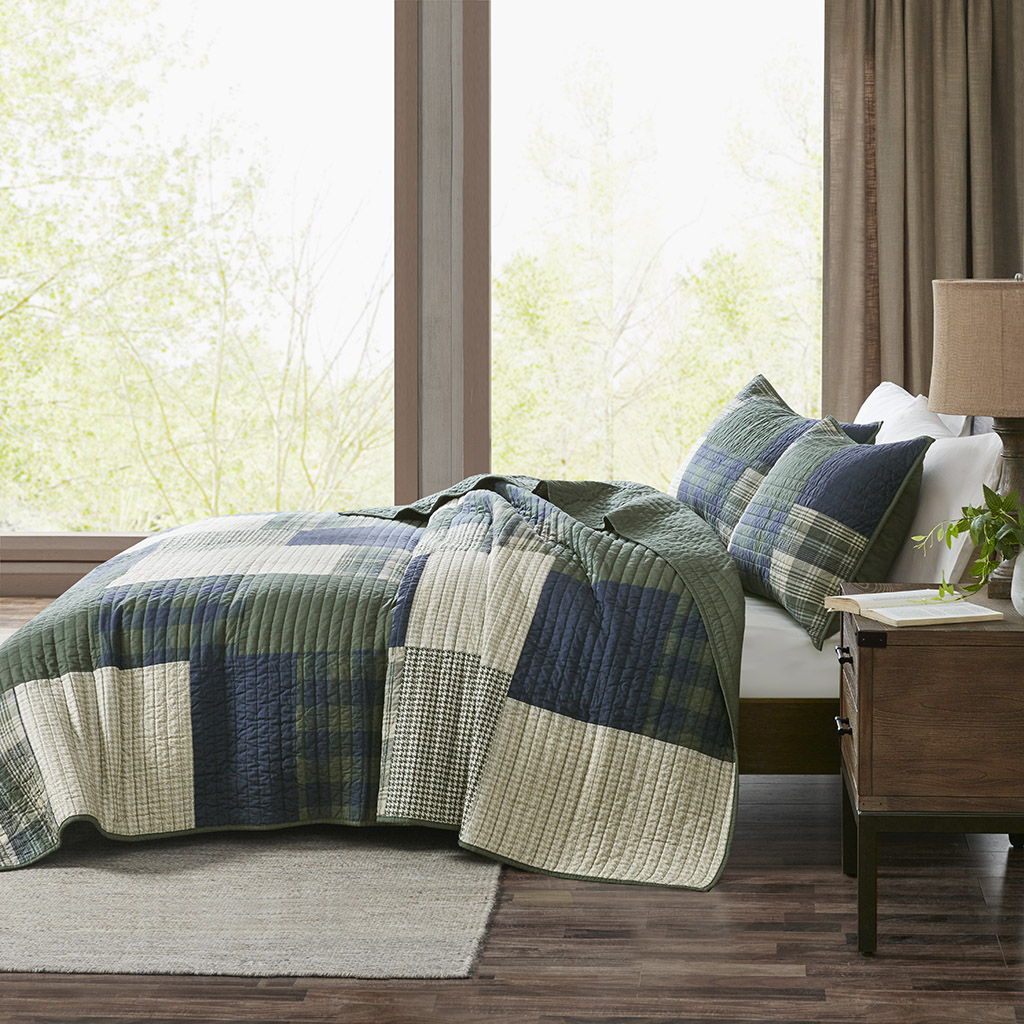 Mill Creek - Oversized Quilt Set - Green