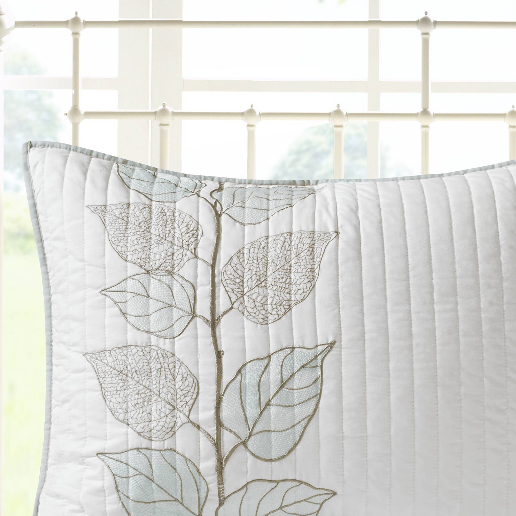 Caelie - 6 Piece Reversible Coverlet Set - Blue