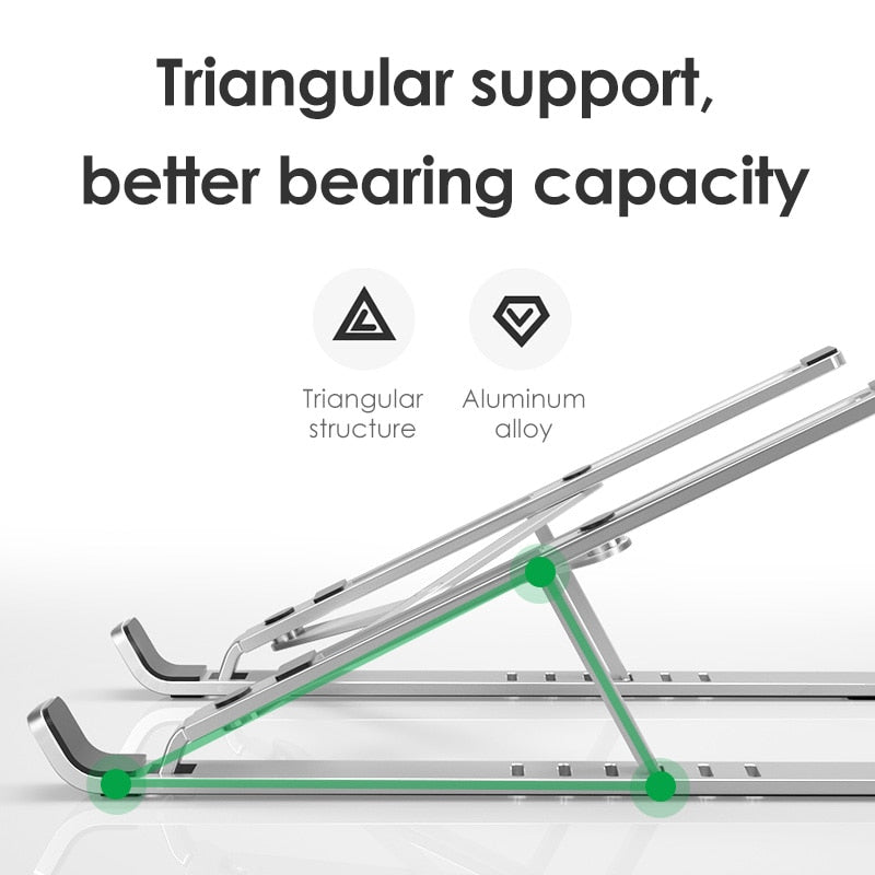 Laptop Stand for MacBook Pro Notebook Stand Foldable Aluminium Alloy Tablet Stand Bracket Laptop Holder for Notebook