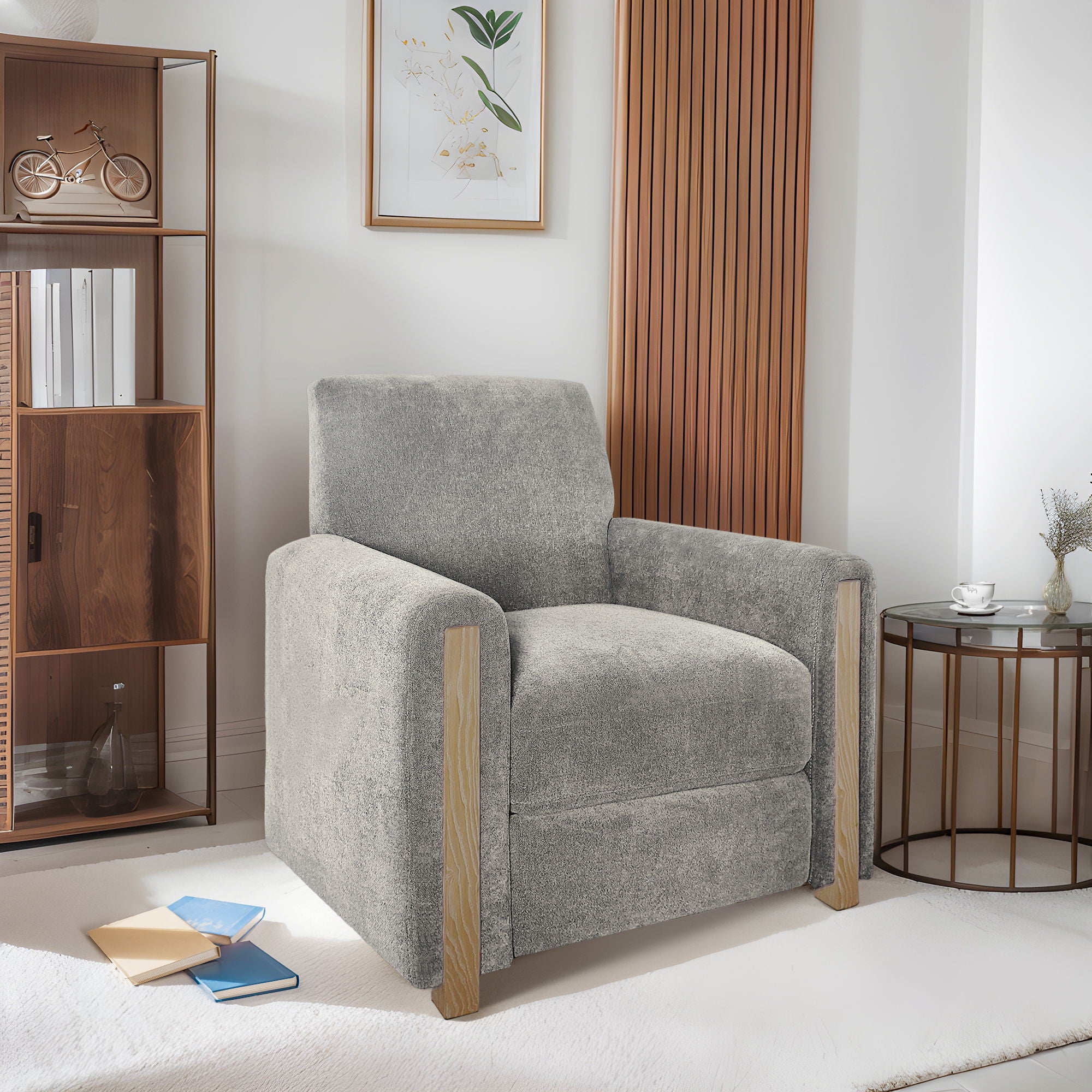 Scarlett - Recliner - Med Gray