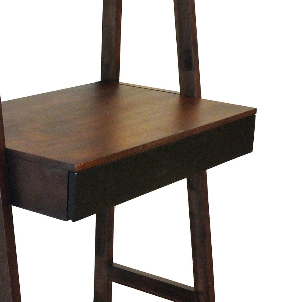 32x20x68" Ladder Desk, Ladder Style Display Shelf