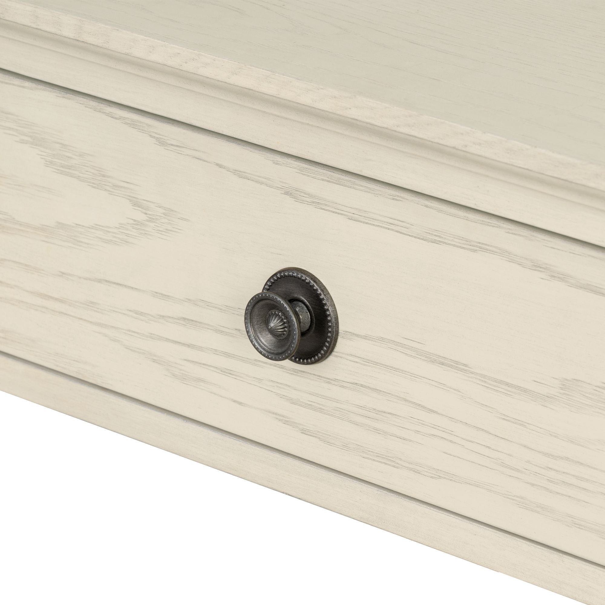 Victoria - One-Drawer Bedside Table With Shelf - Antique Cream