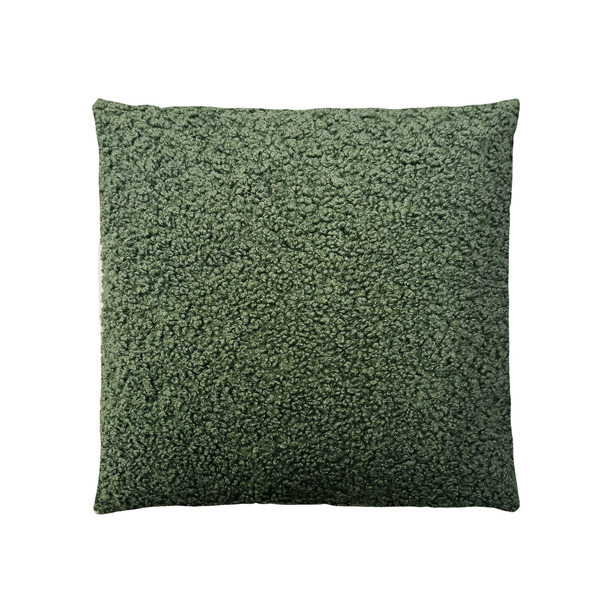 Tara - Solid Boucle Square Pillow - Green