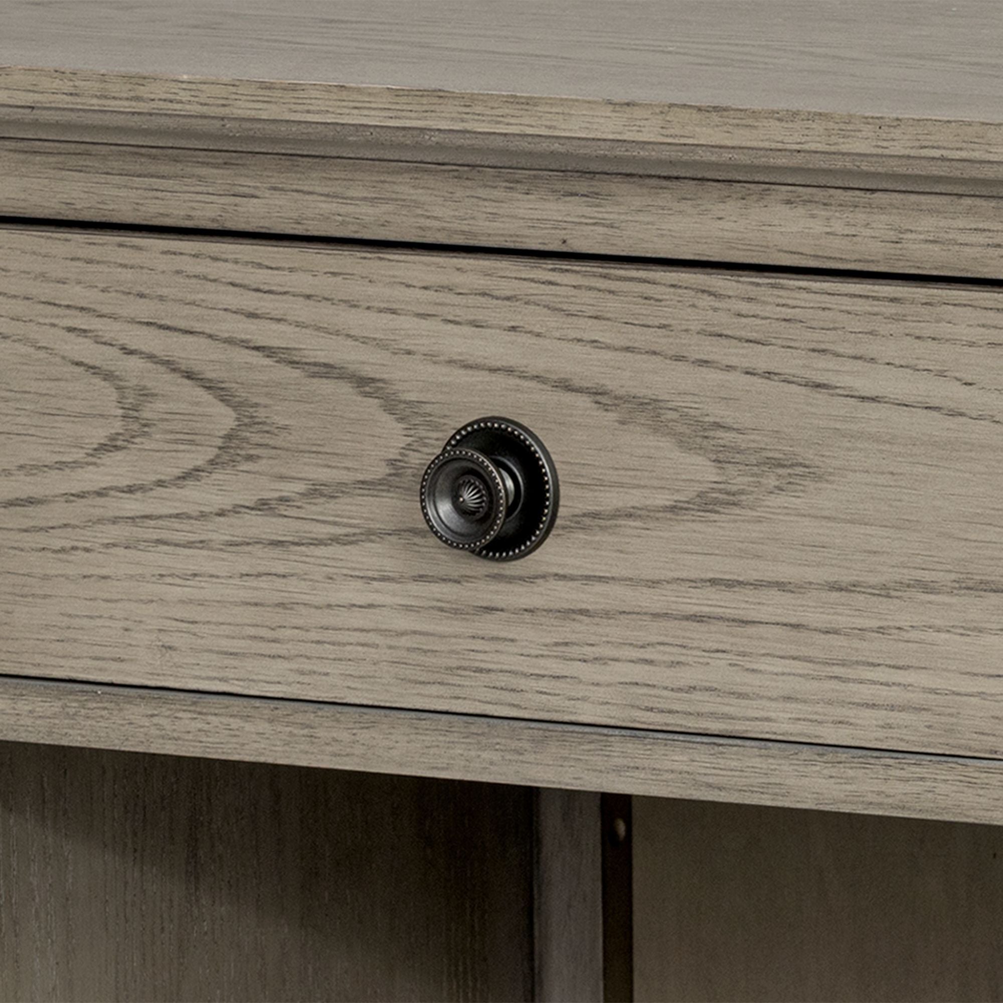 Victoria - One-Drawer Nightstand With Shelf - Reclaimed Gray