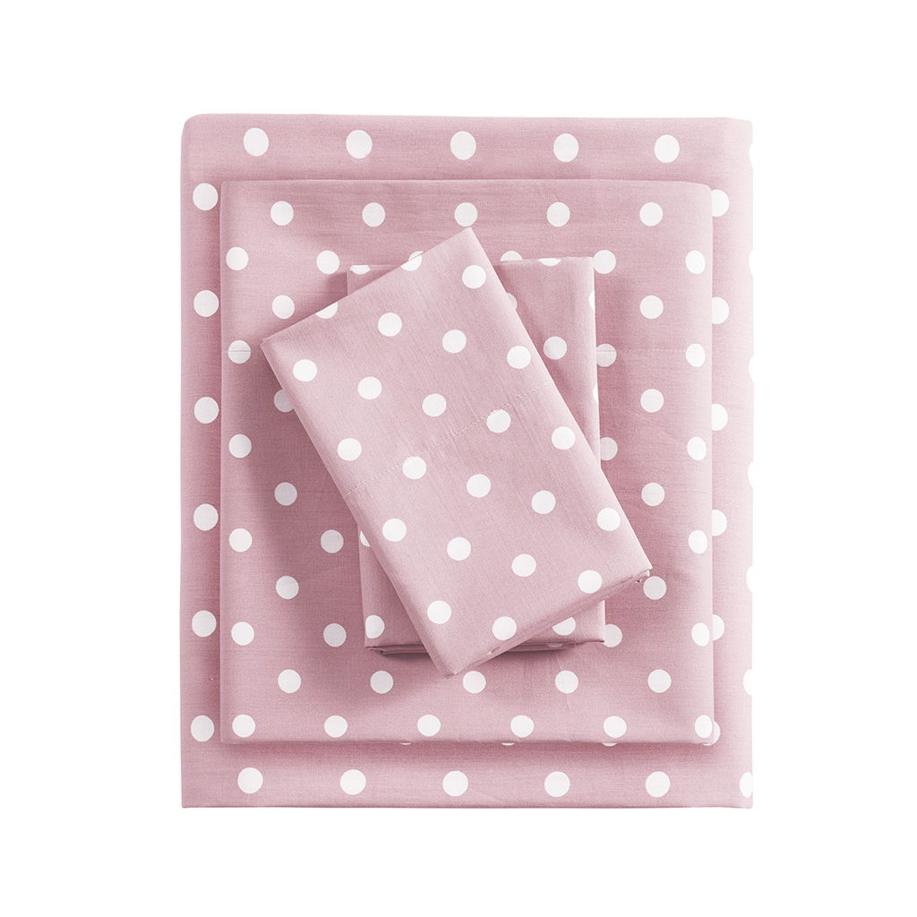 Polka Dot - Twin Sheet Set - Pink
