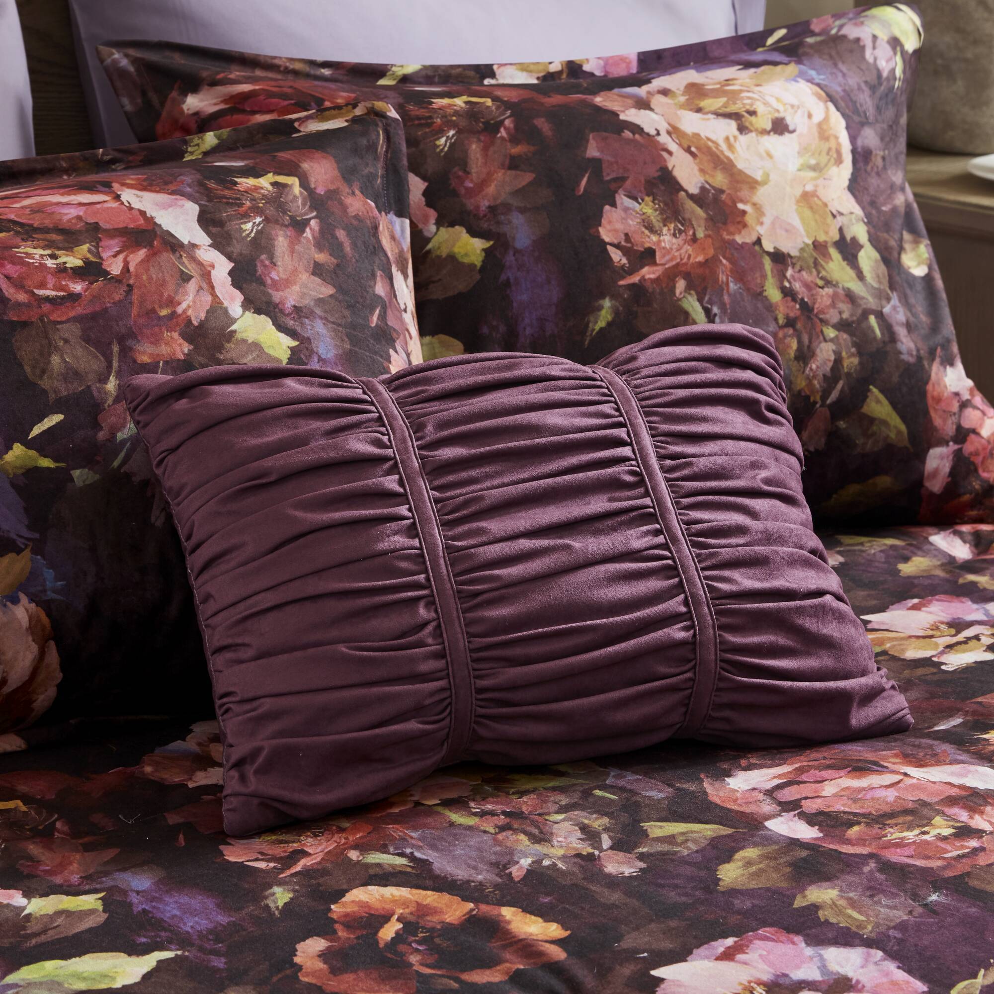 Seraphina - Velvet Comforter Set - Purple