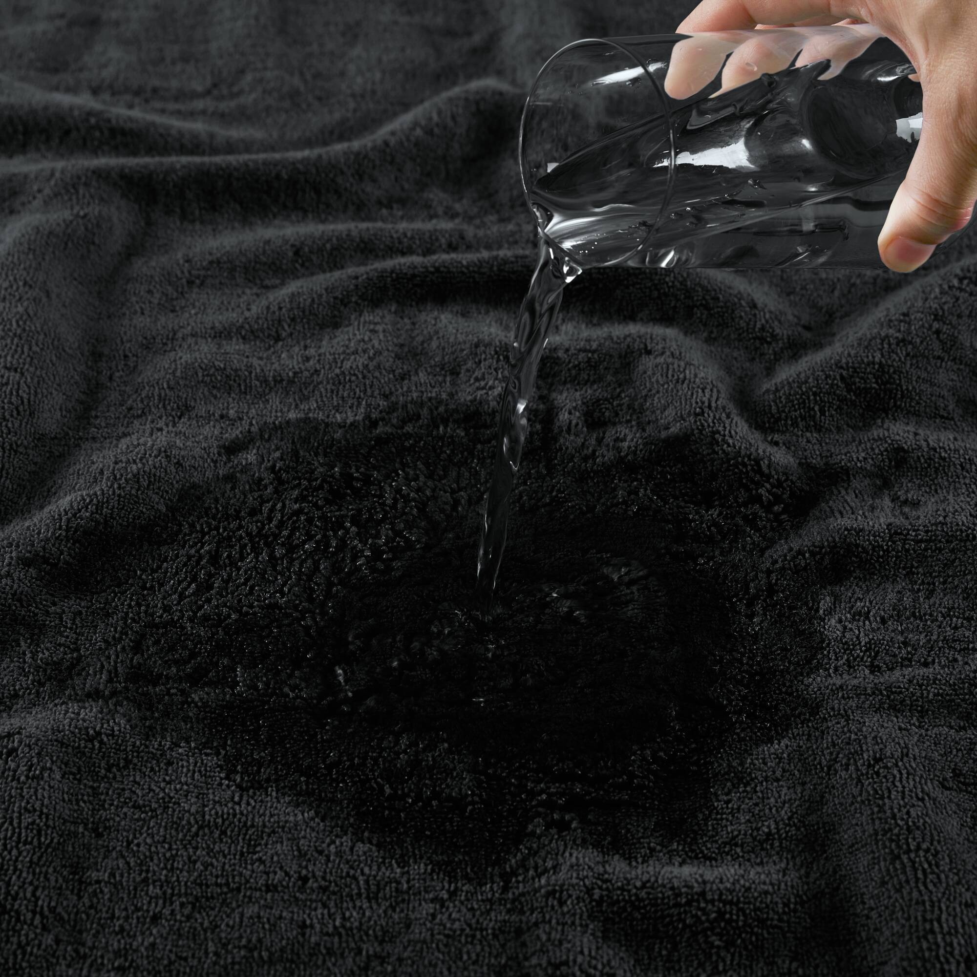 800GSM - Ultra-Soft Absorbent Towel Set - Black