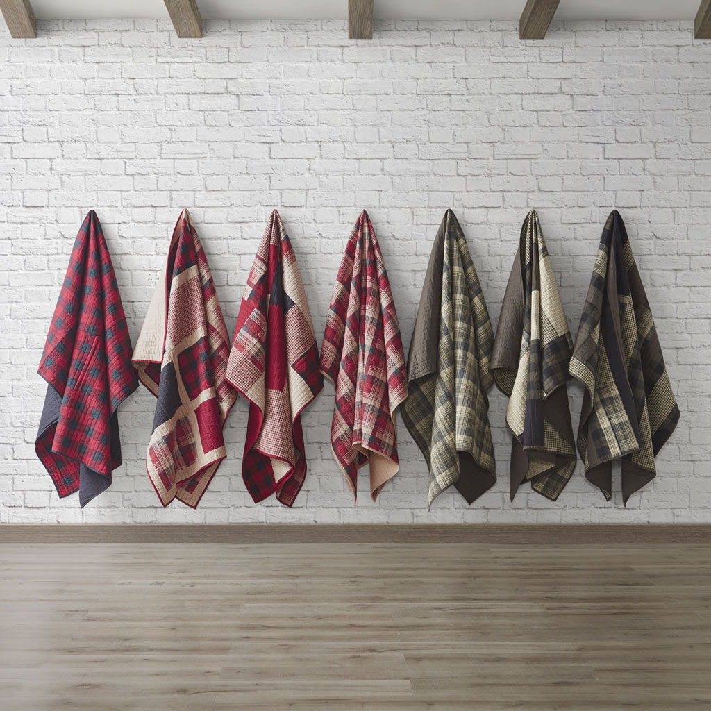 Winter Hills - Quilted Throw - Tan