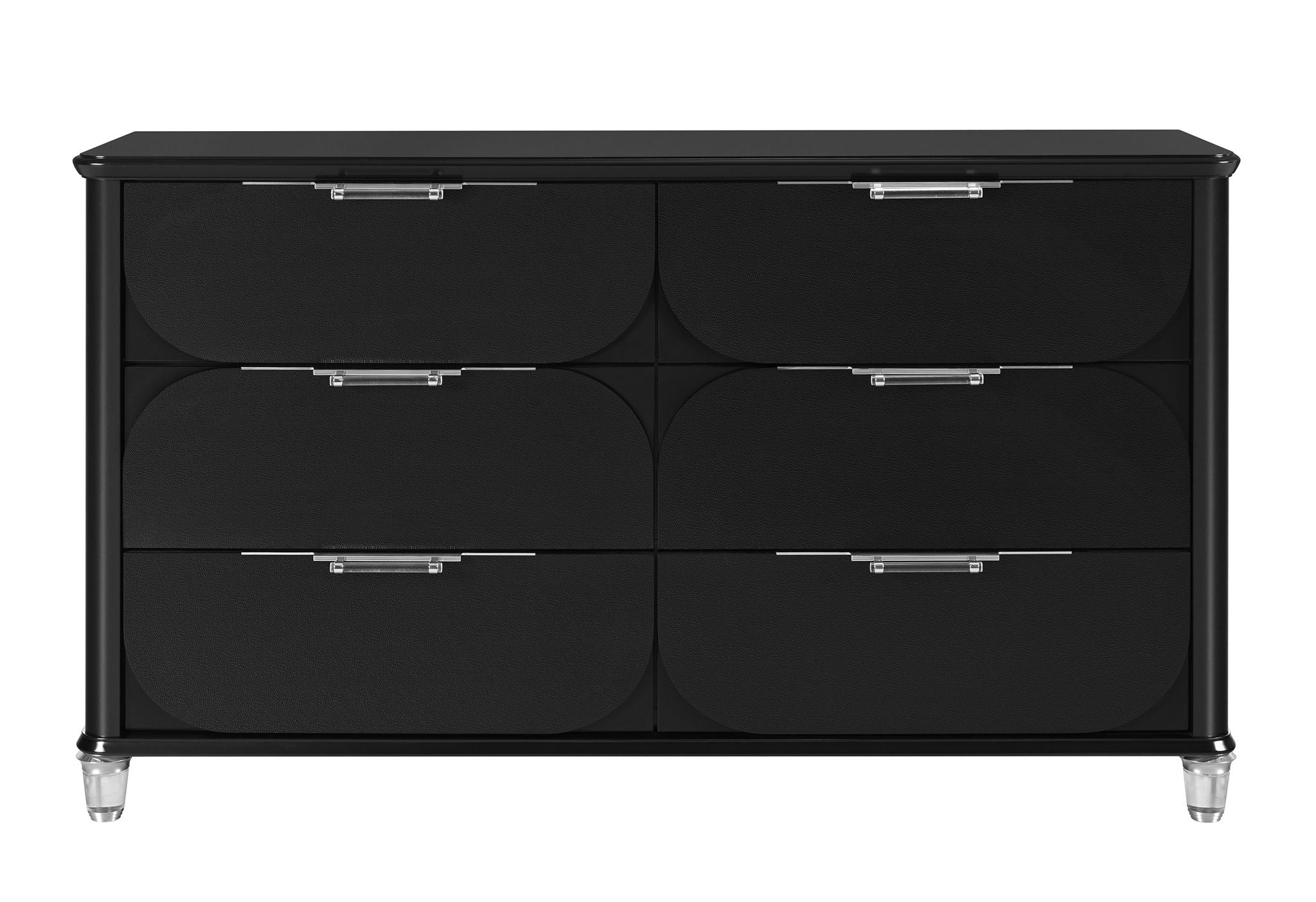 Lando - 5 Piece Queen Bedroom Set (Bed, Dresser & Mirror, Nightstand, Chest) - Black