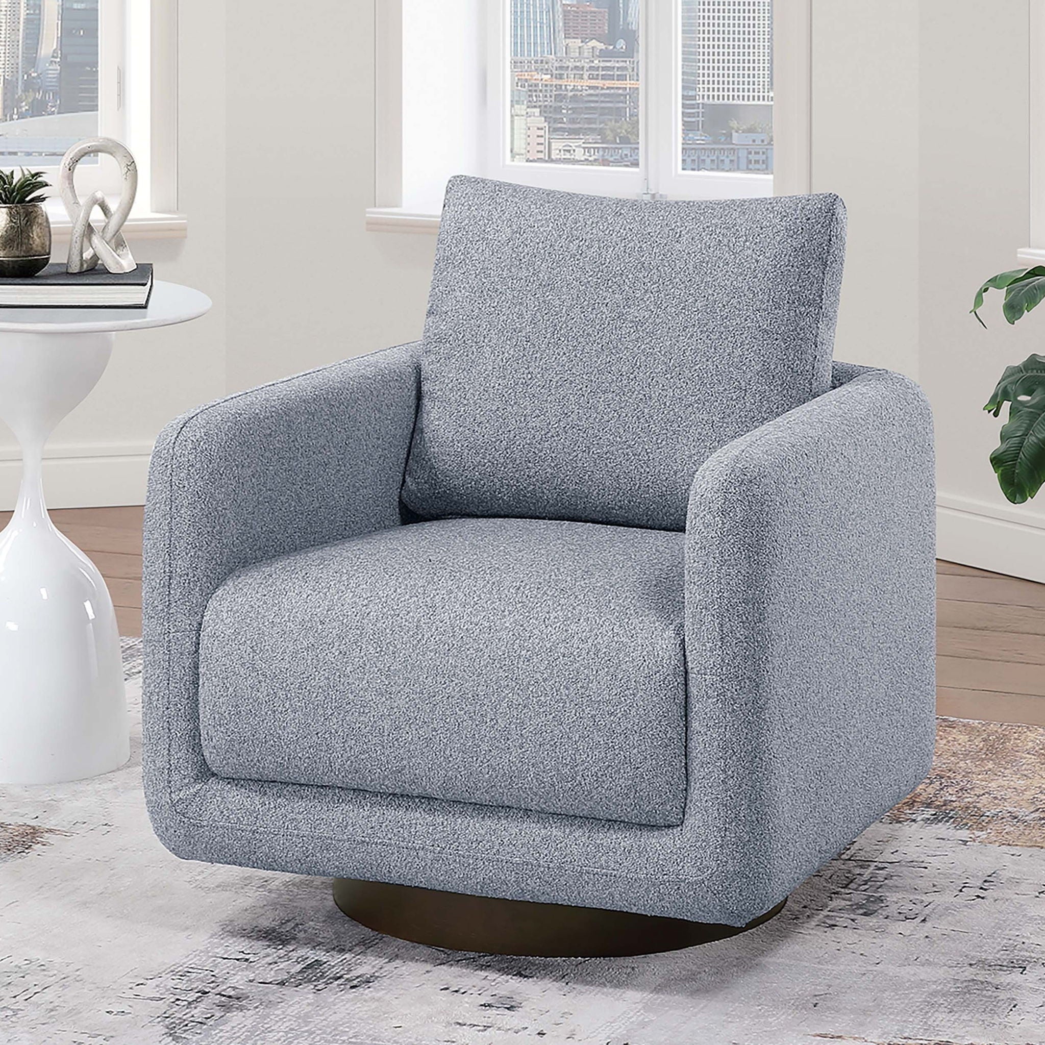 Swivel Accent Chair Upholstered