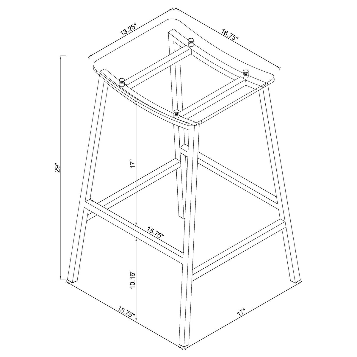 Staten - Backless Stool (Set of 2)