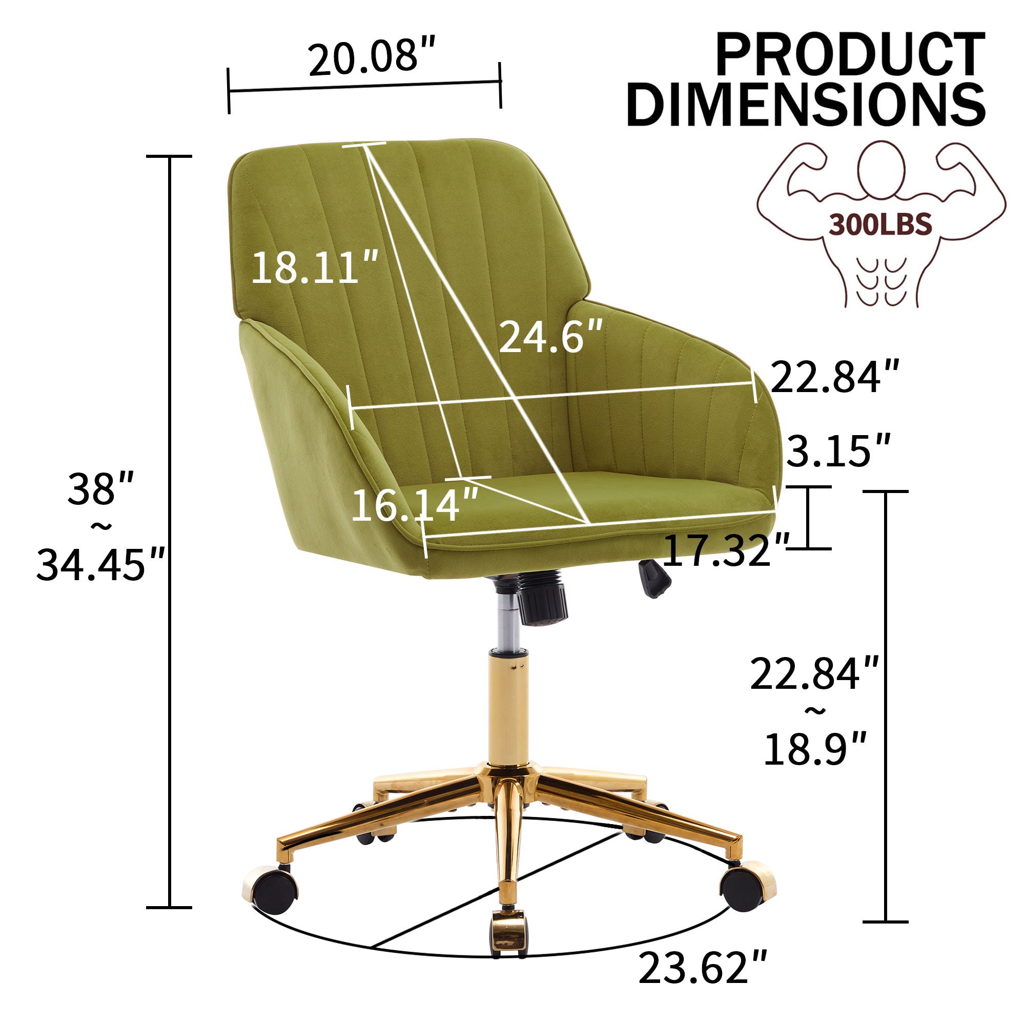 Adjustable Ergonomic Swivel Office Chair