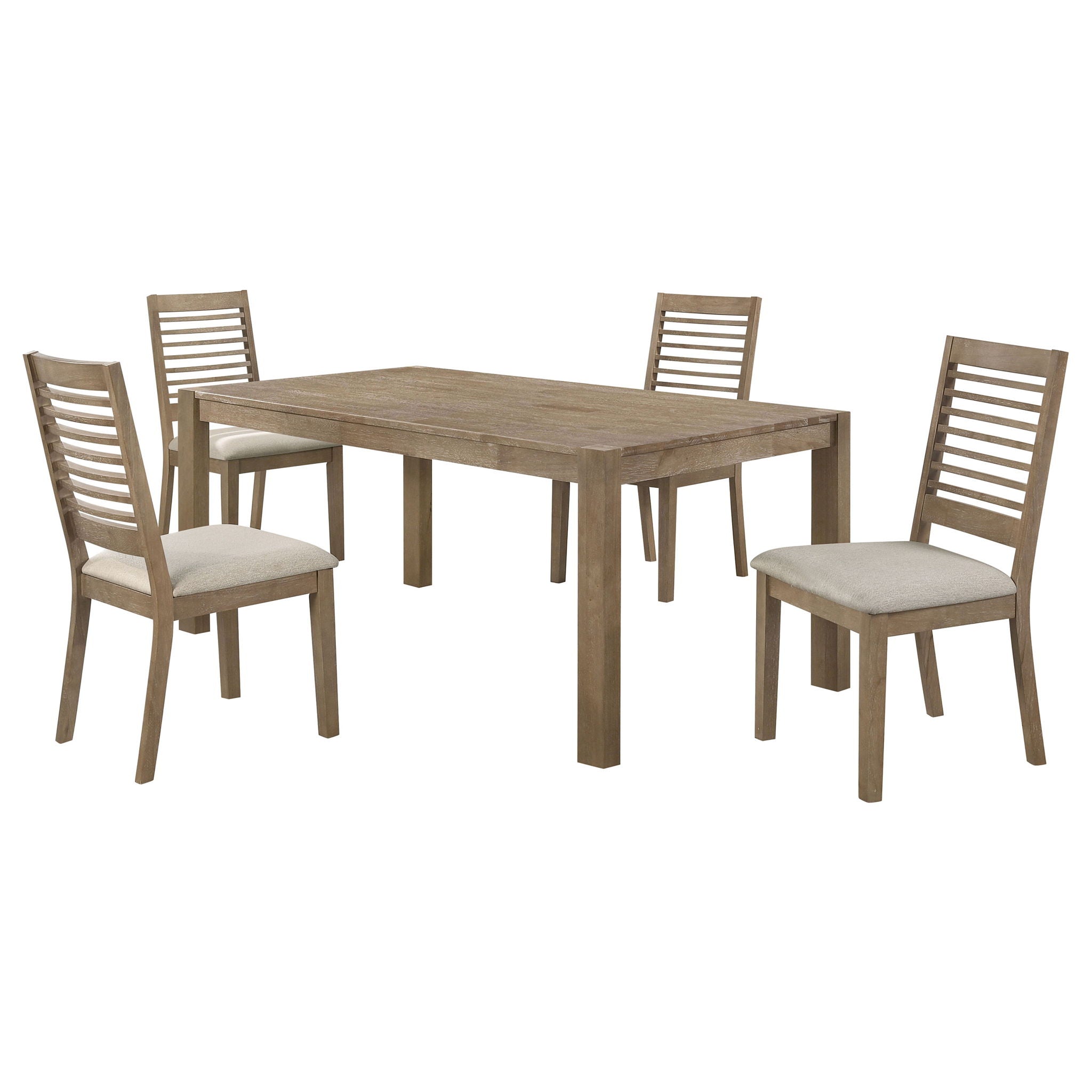 Umbarger - 5 Piece Rectangular Dining Set - Brown