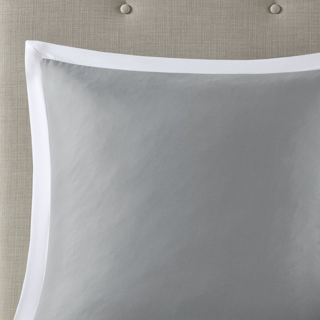 Powell - King Embroidered Comforter (Set of 8) - White