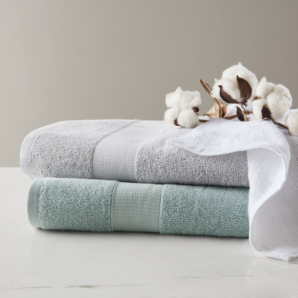 Premium Turkish Cotton 500GSM Plush 6 Piece Towel Set - Light Gray