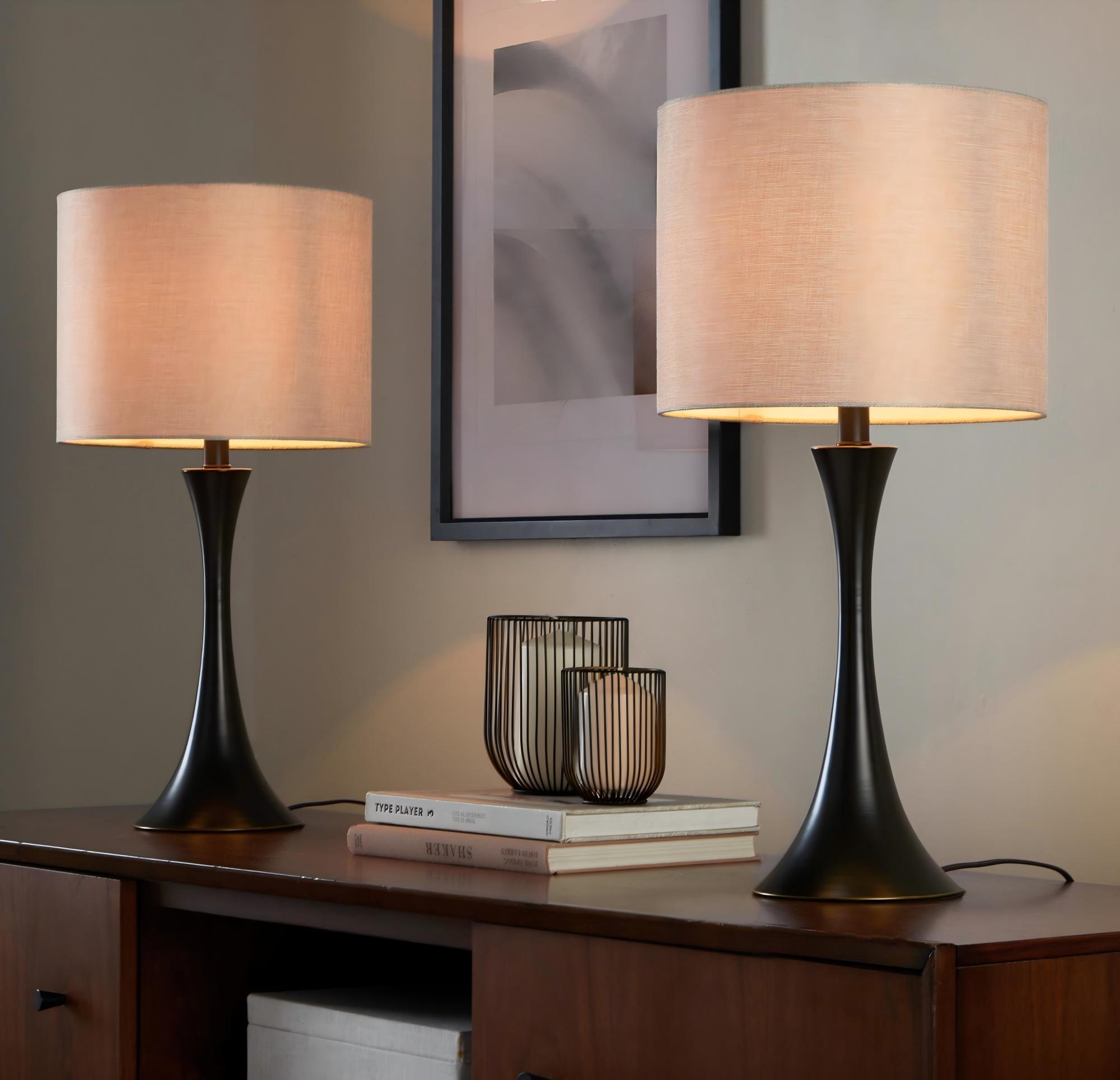 Lenuxe - Contemporary & Modern Design Table Lamp (Set of 2)