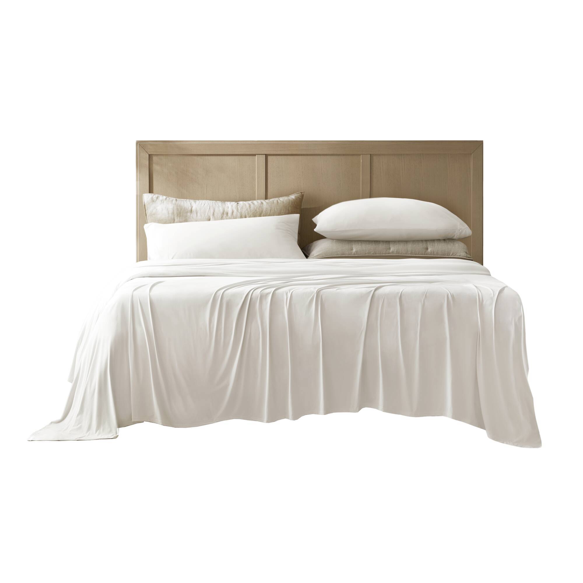 King Stretch Jersey Sheet Set - White