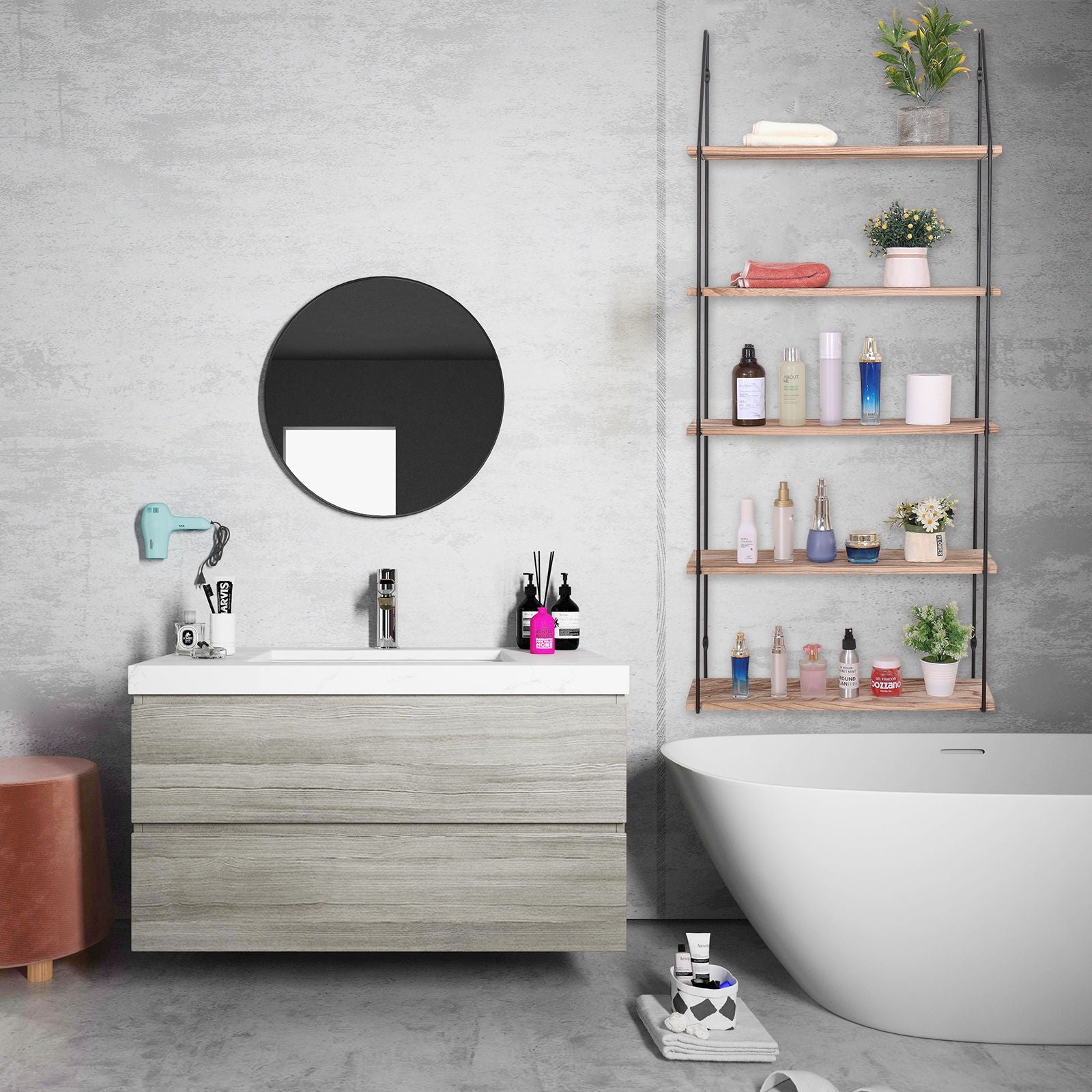 Gardenia - Wall Mounted Wall Storage, Decorative Hanging Display