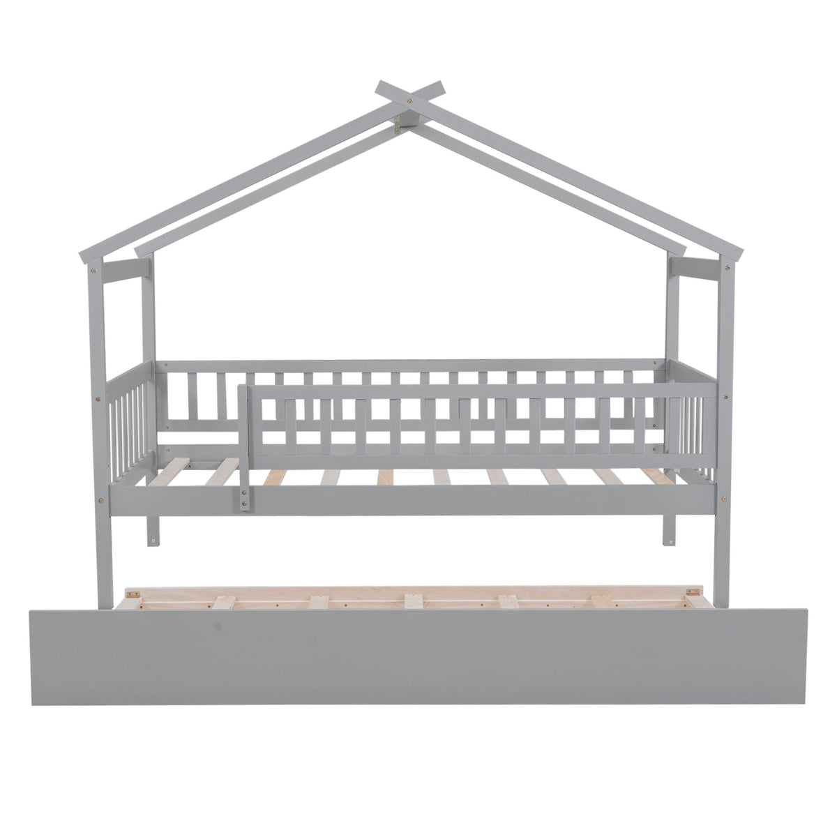 Creativity House Bed With Twin Size Trundle