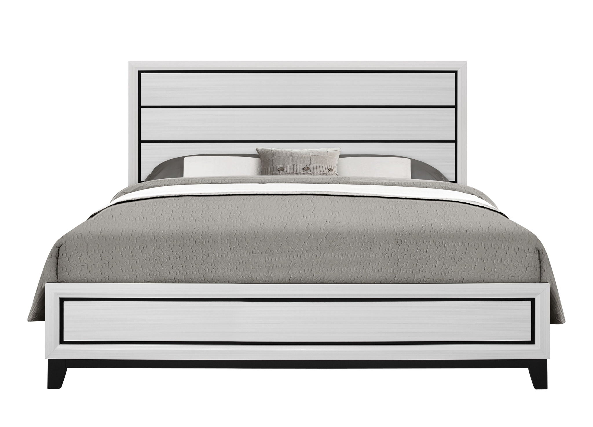 Kate - King Bed Headboard & Footboard - White