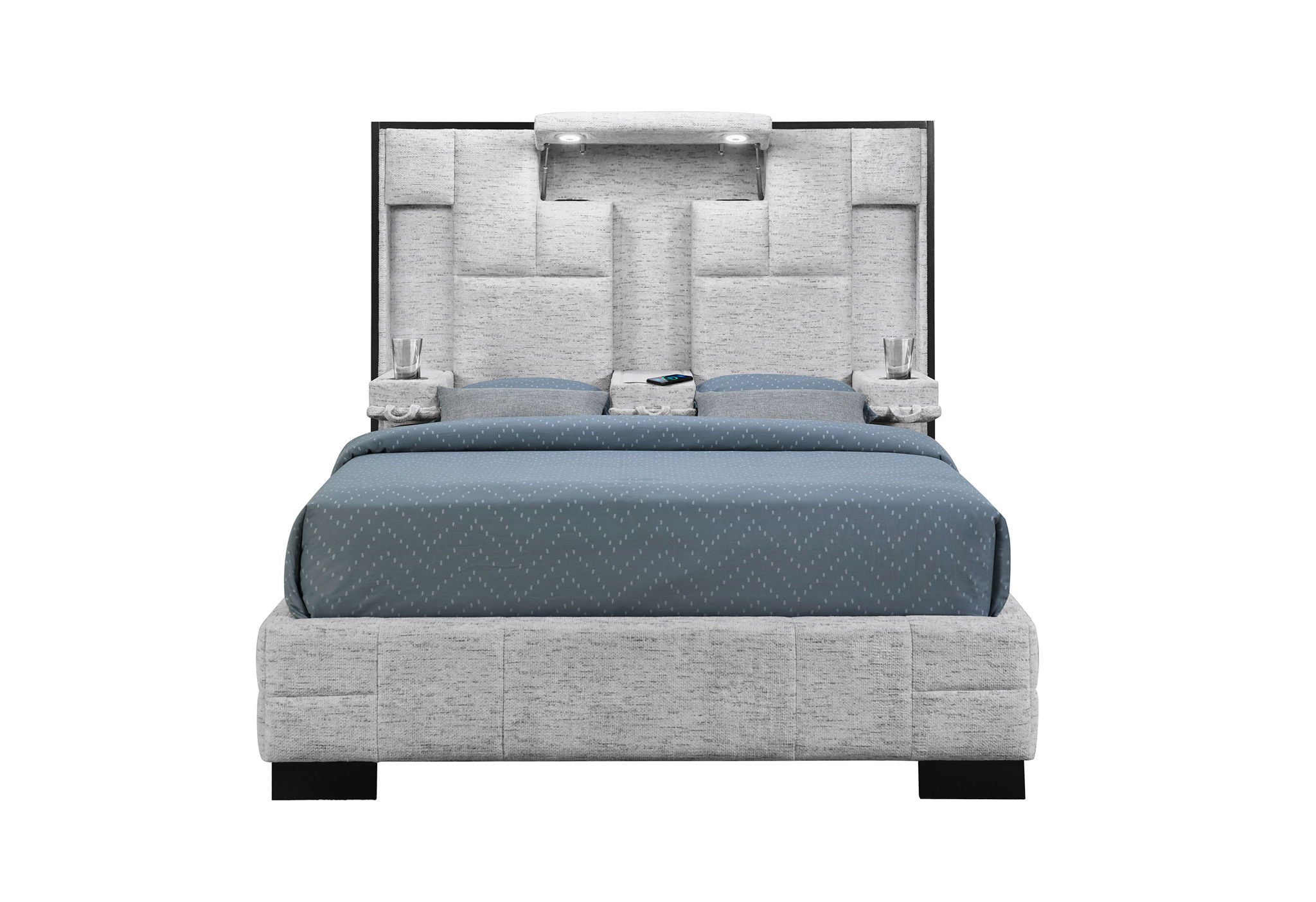 Oscar - King Bed Side Rails - Gray