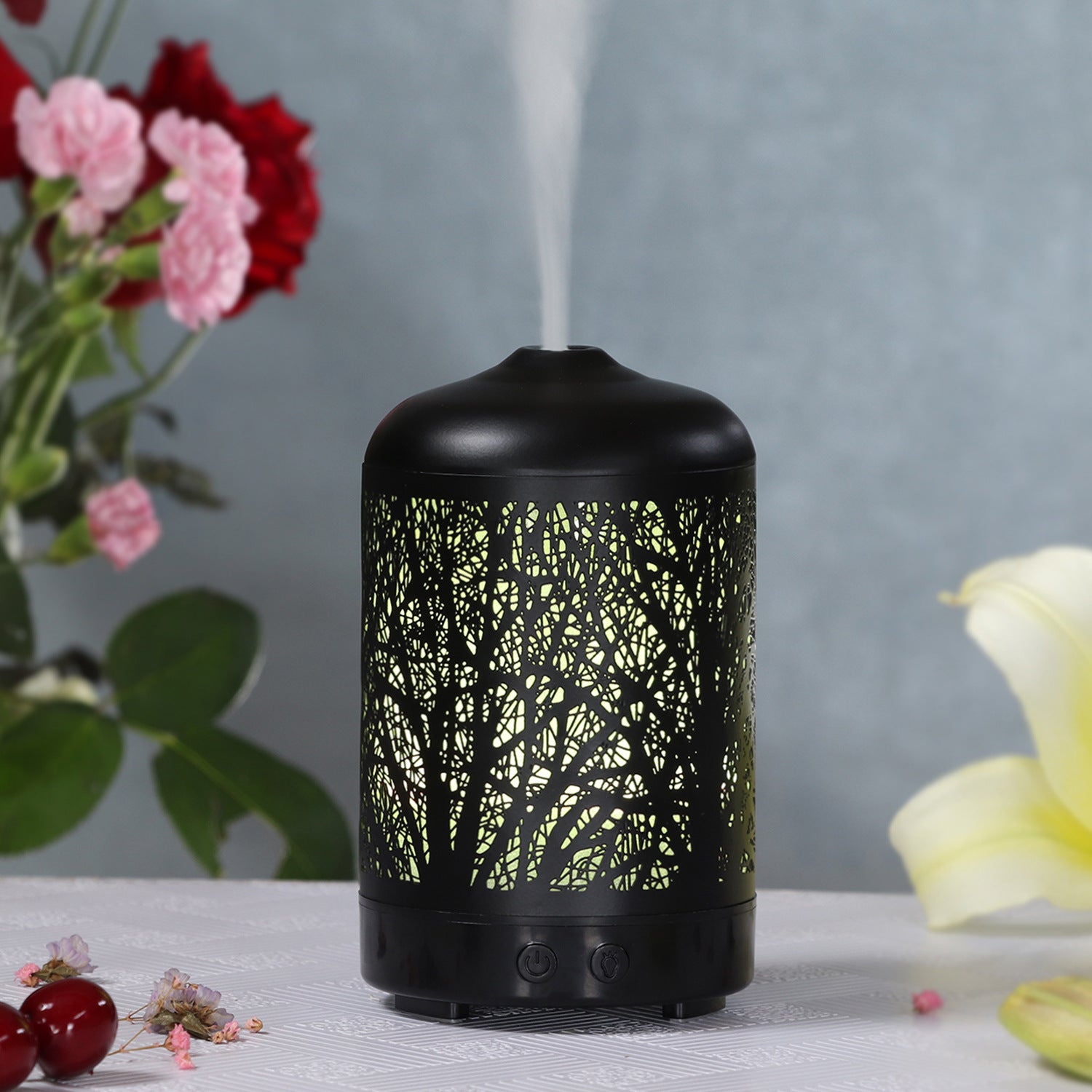 Creative Branch Wrought Iron Aroma Diffuser Spray Humidifier Plug-In Mini Home Bedroom Office Desktop Humidification