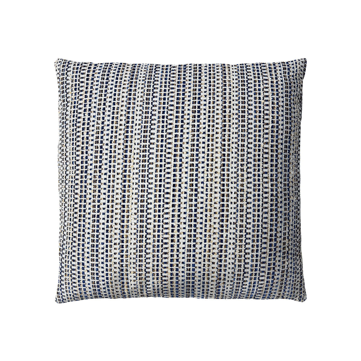 Harper - Square Stripe Pillow - Navy / Cream
