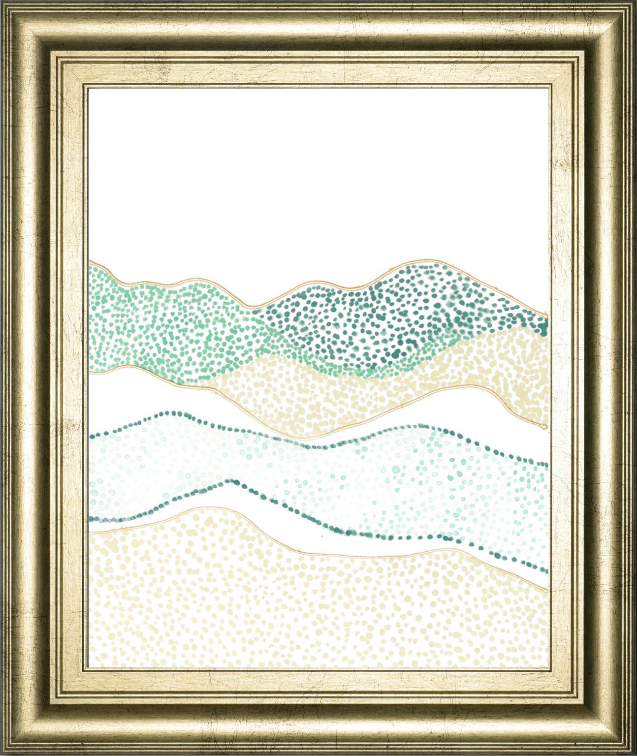 22x26 Terra Dots II By Vanna Lam - White