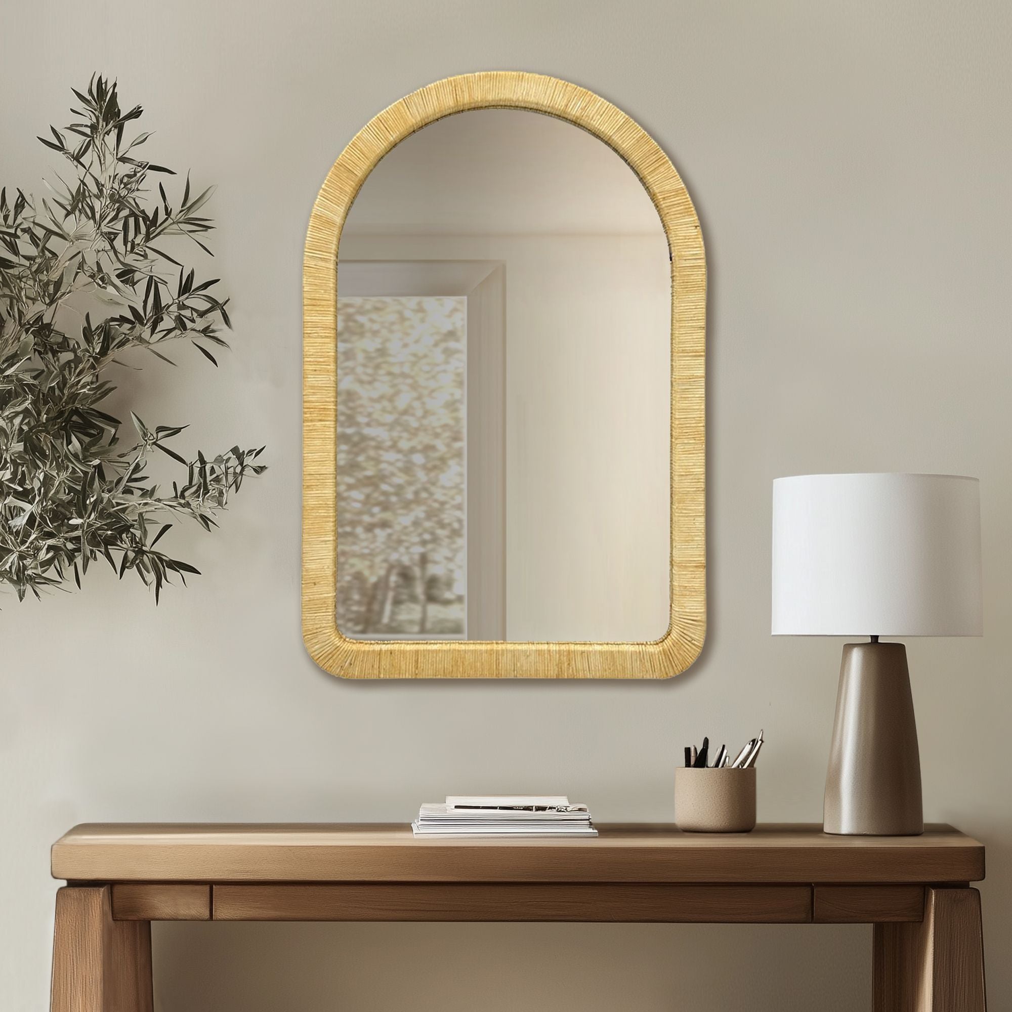 Nova - Natural Rattan Wall Mirror - Natural
