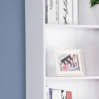 Modern Display Stand, Bookcase With 5 Open Shelves