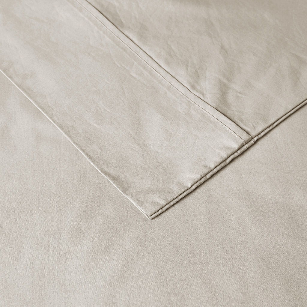 Peached Percale - King Sheet Set - Ivory